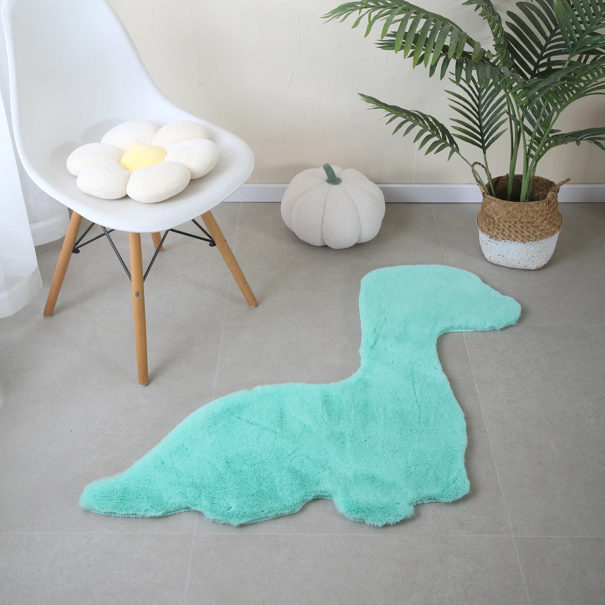 Teppich in Dino-Form