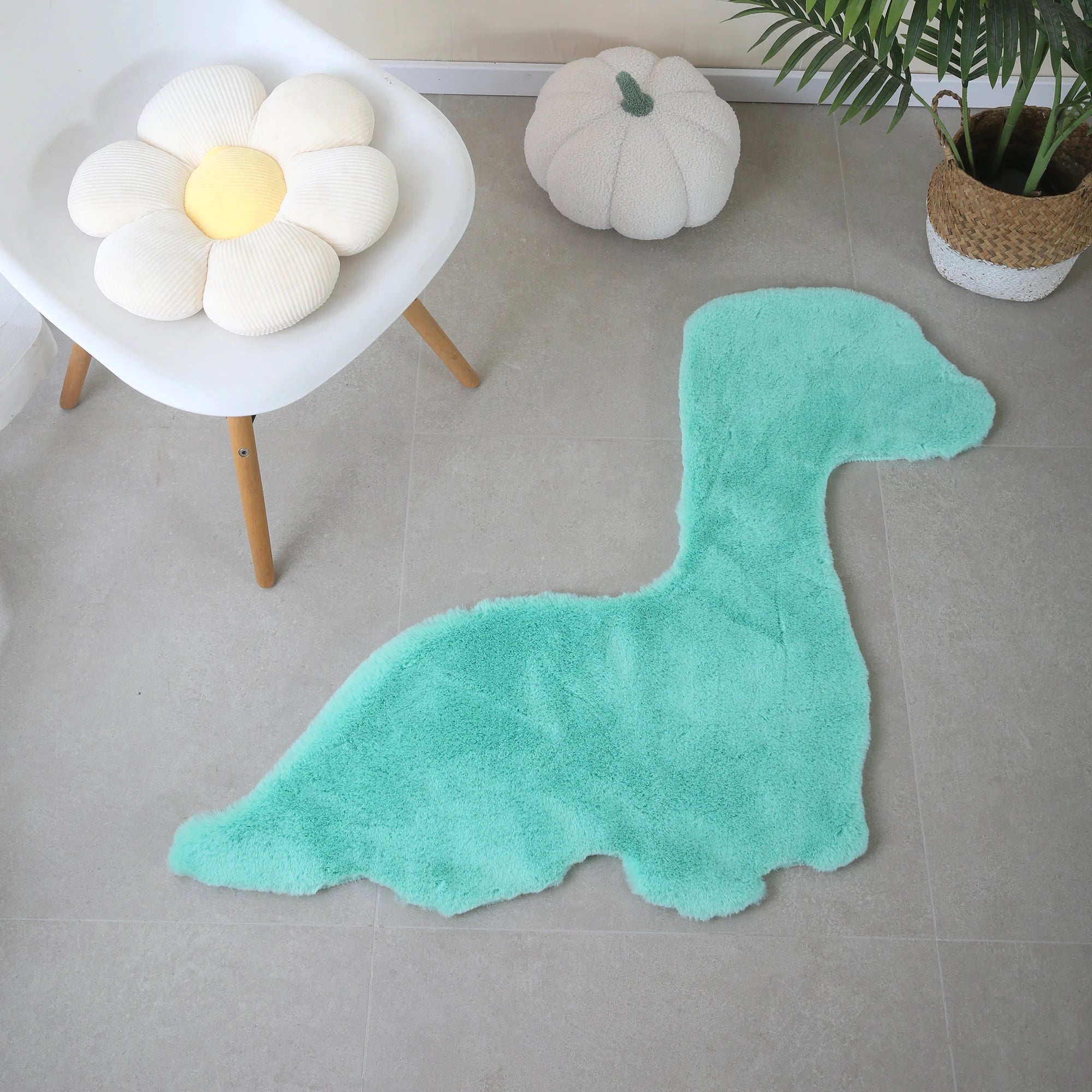 Teppich in Dino-Form