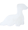Dino Form Rug White White