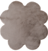 Teppich in Kleeblattform, Beige 