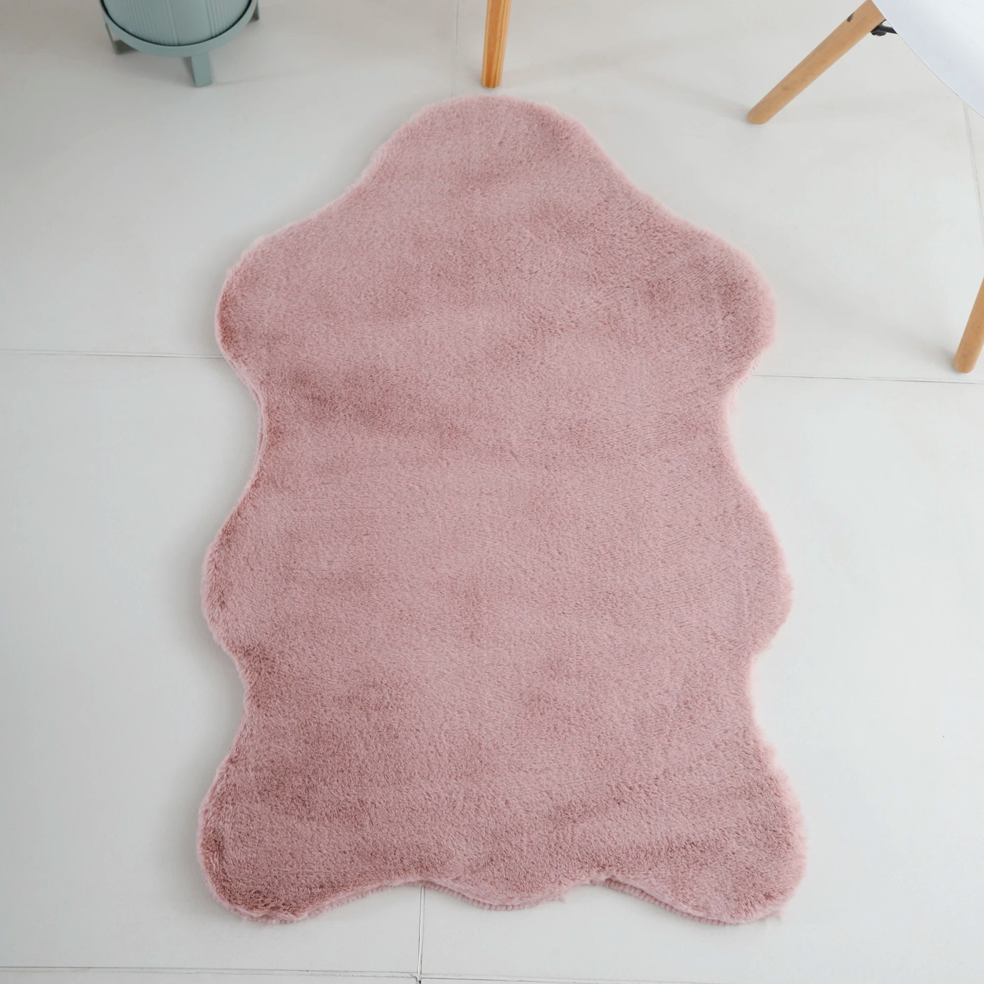Sheepskin Imitation Rug Pink