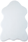 Sheepskin Imitation Chic Floor Rug White