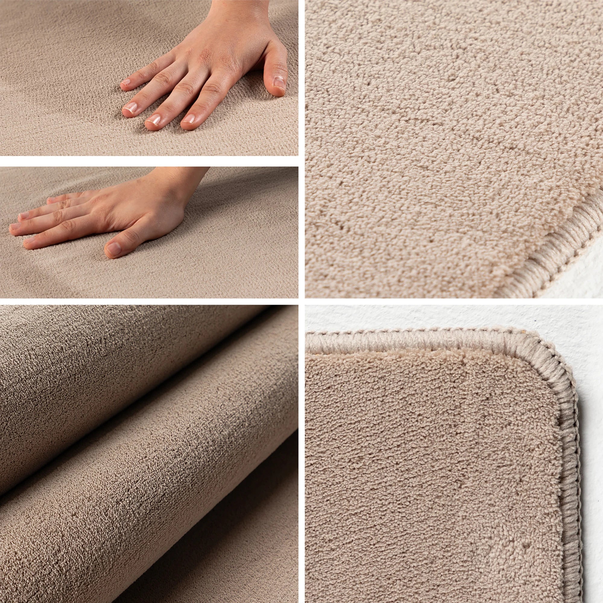 Zeitgenössischer Teppich in minimalistischer Farbe