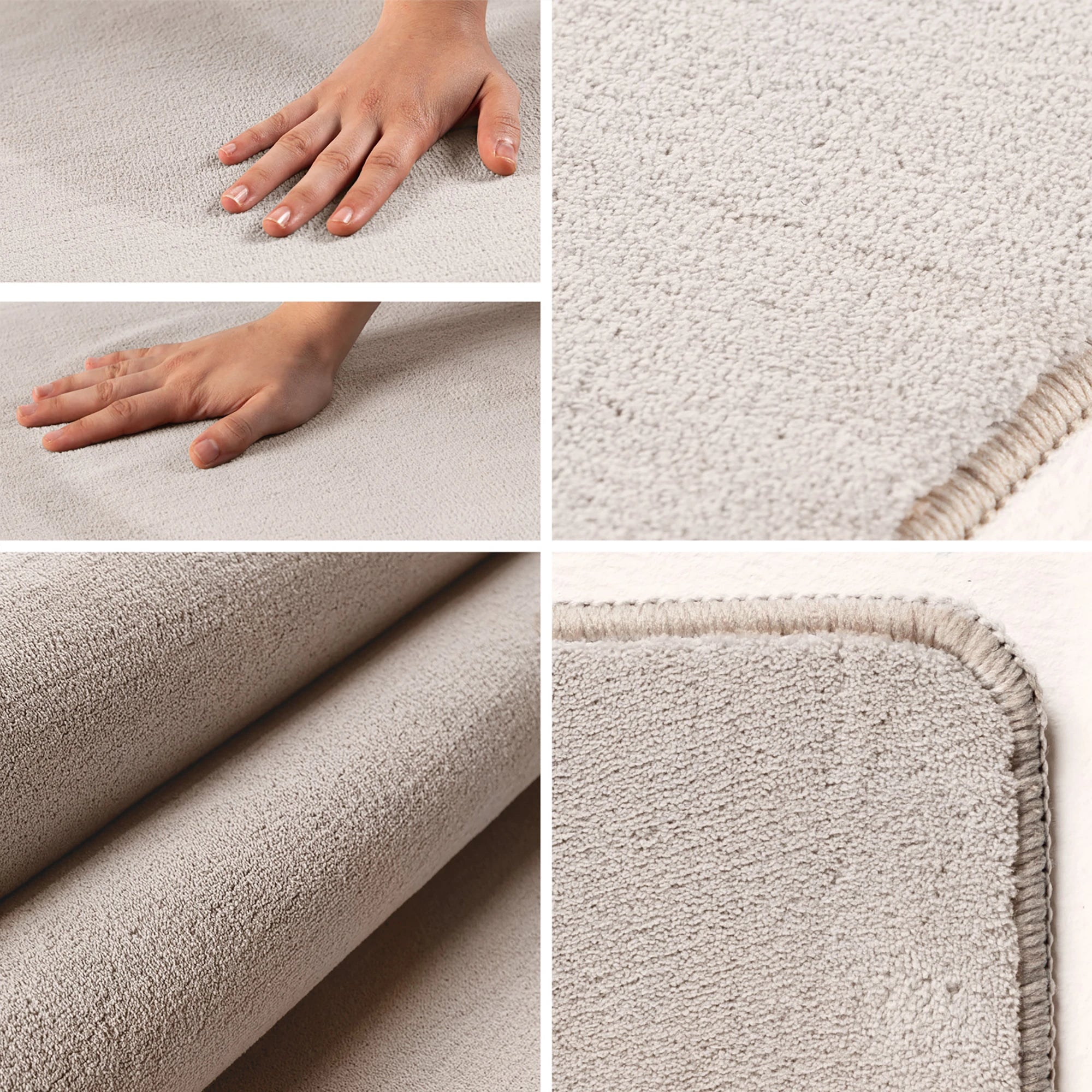 Einfarbiger Premium-Dekor-Teppich