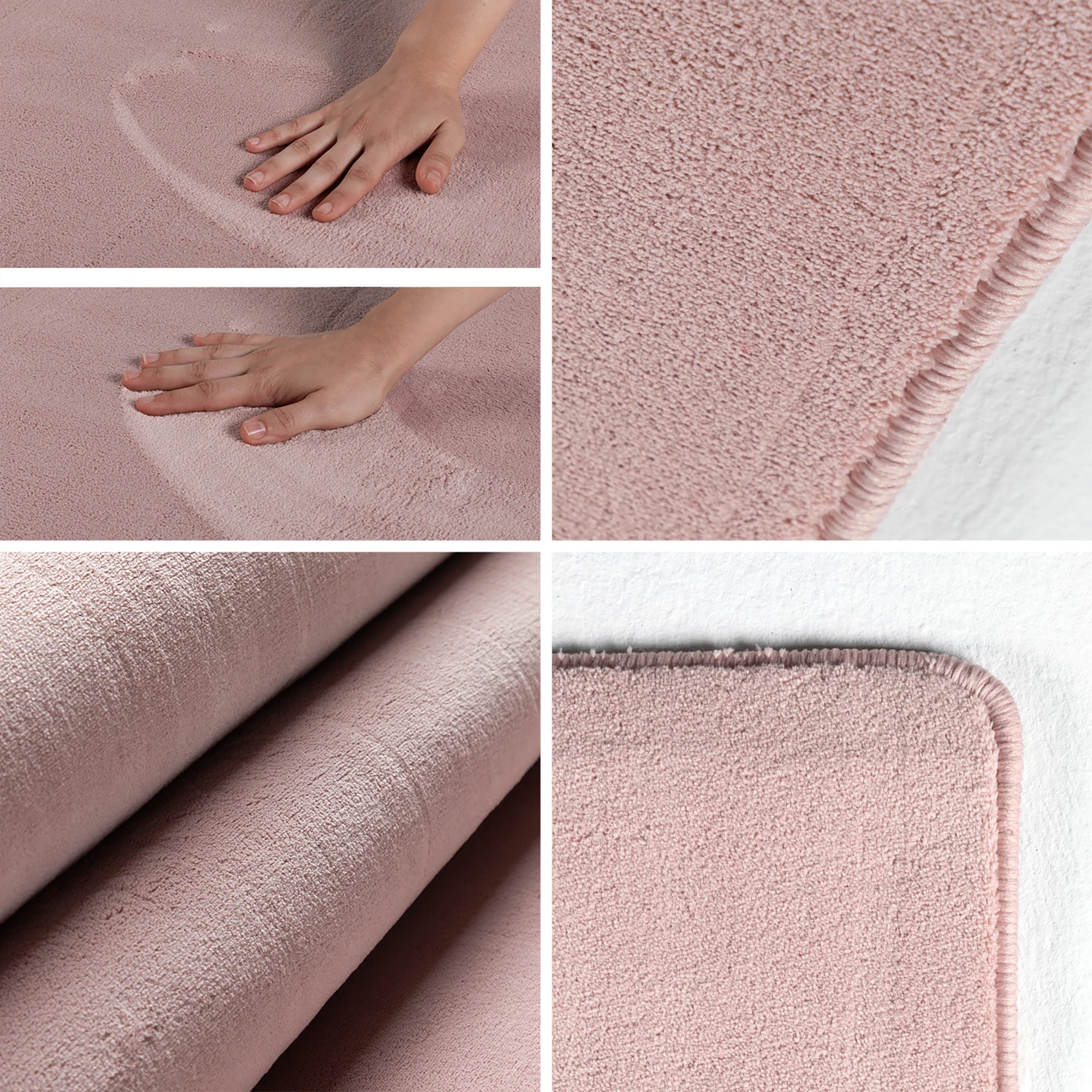 Eleganter Teppich in Volltonfarbe