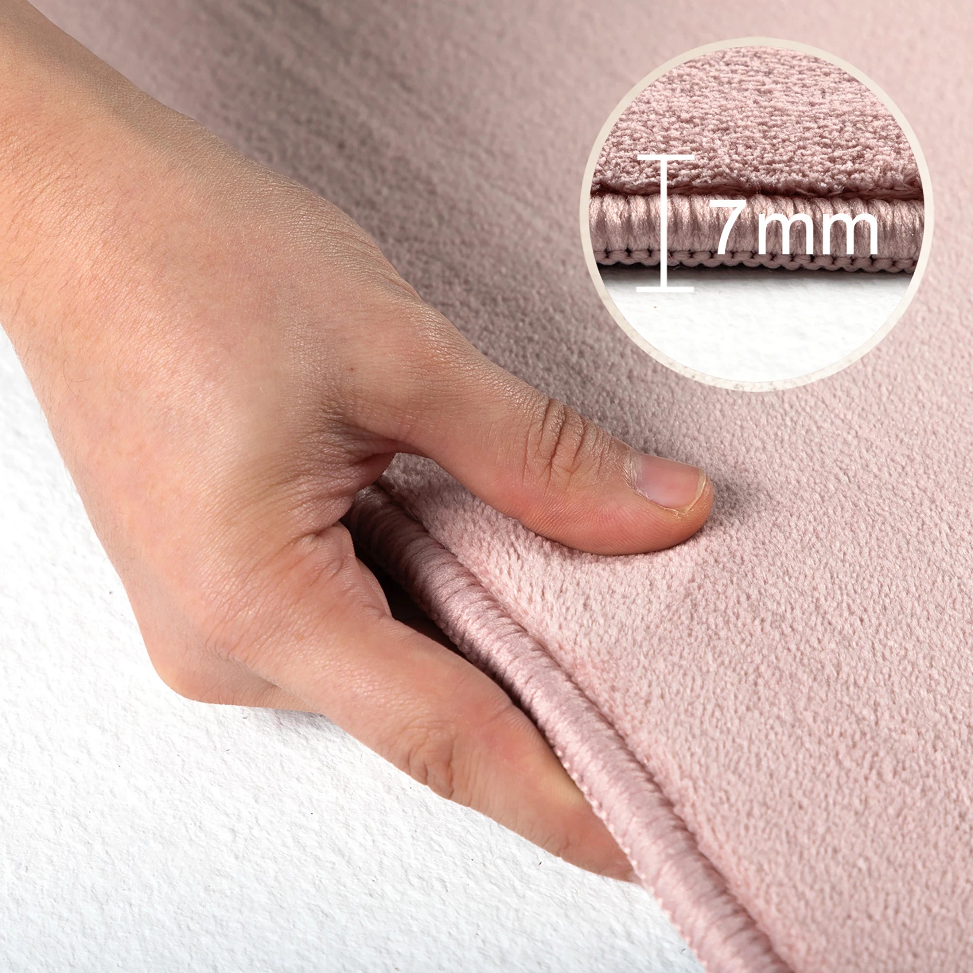 Eleganter Teppich in Volltonfarbe