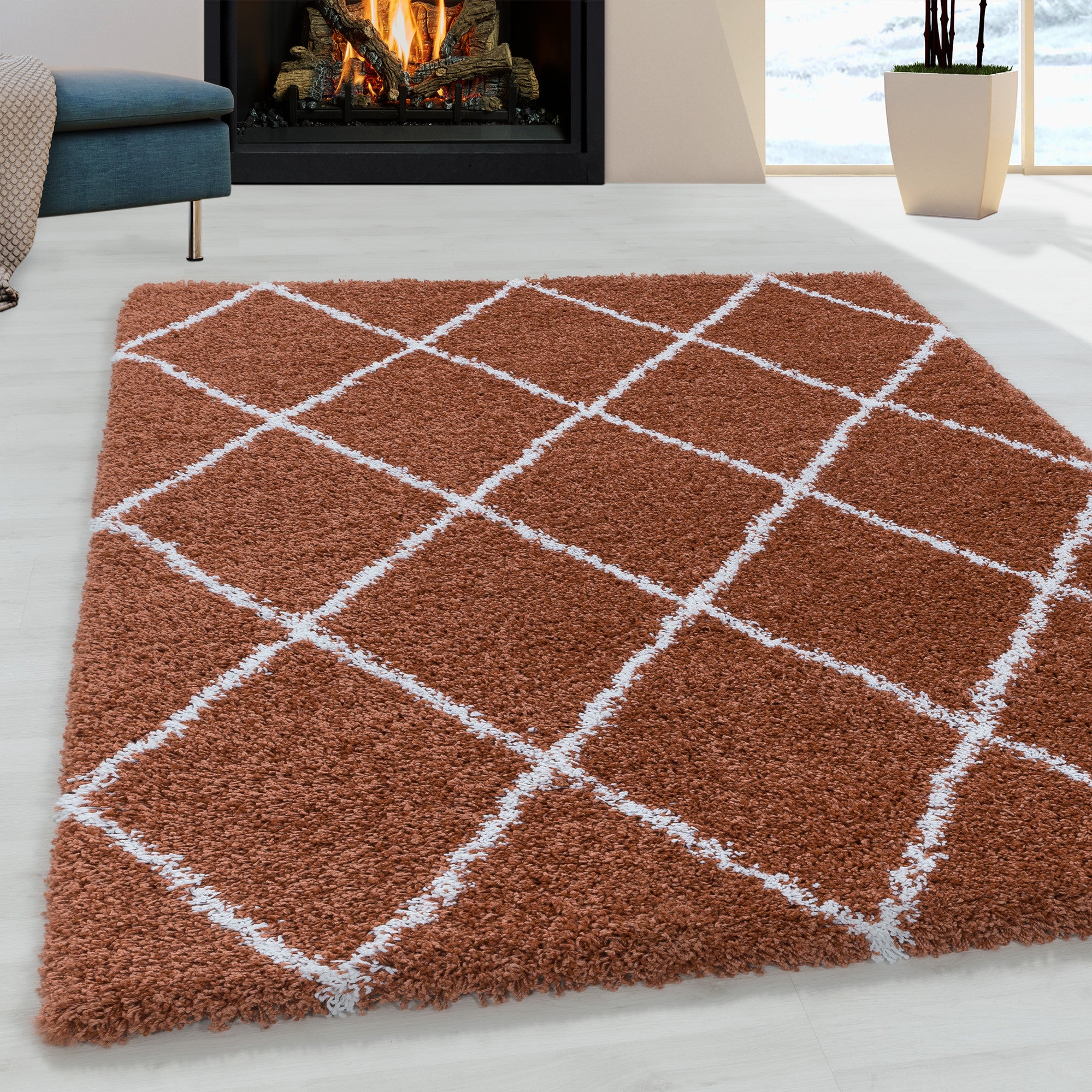 Diamond Tessellated Chic Floor Rug