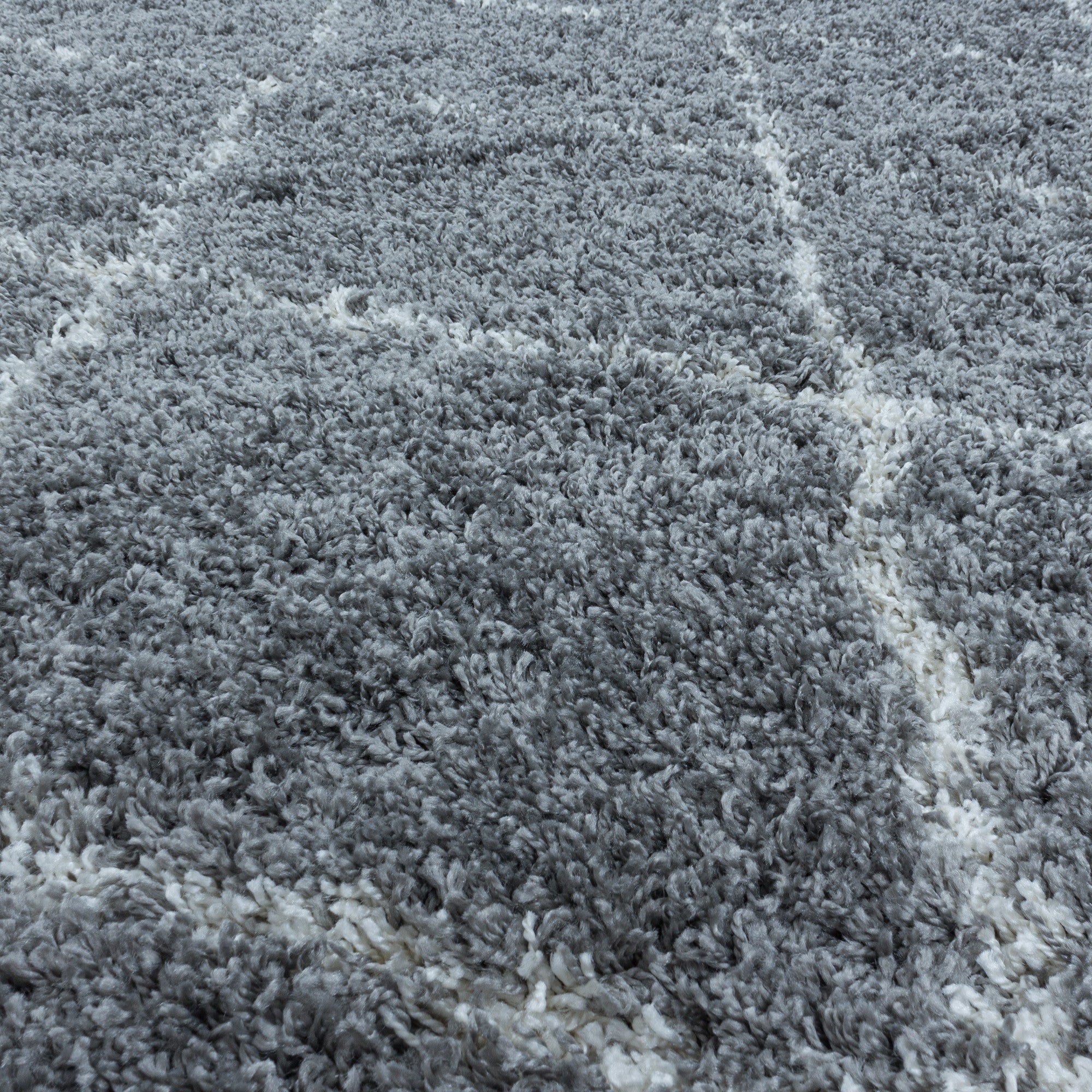 Geometric Angular Rug Gray