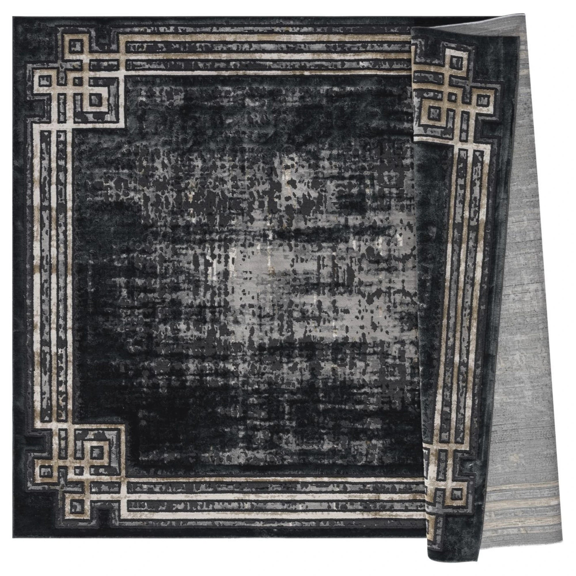 Twilight Maze Border Rug