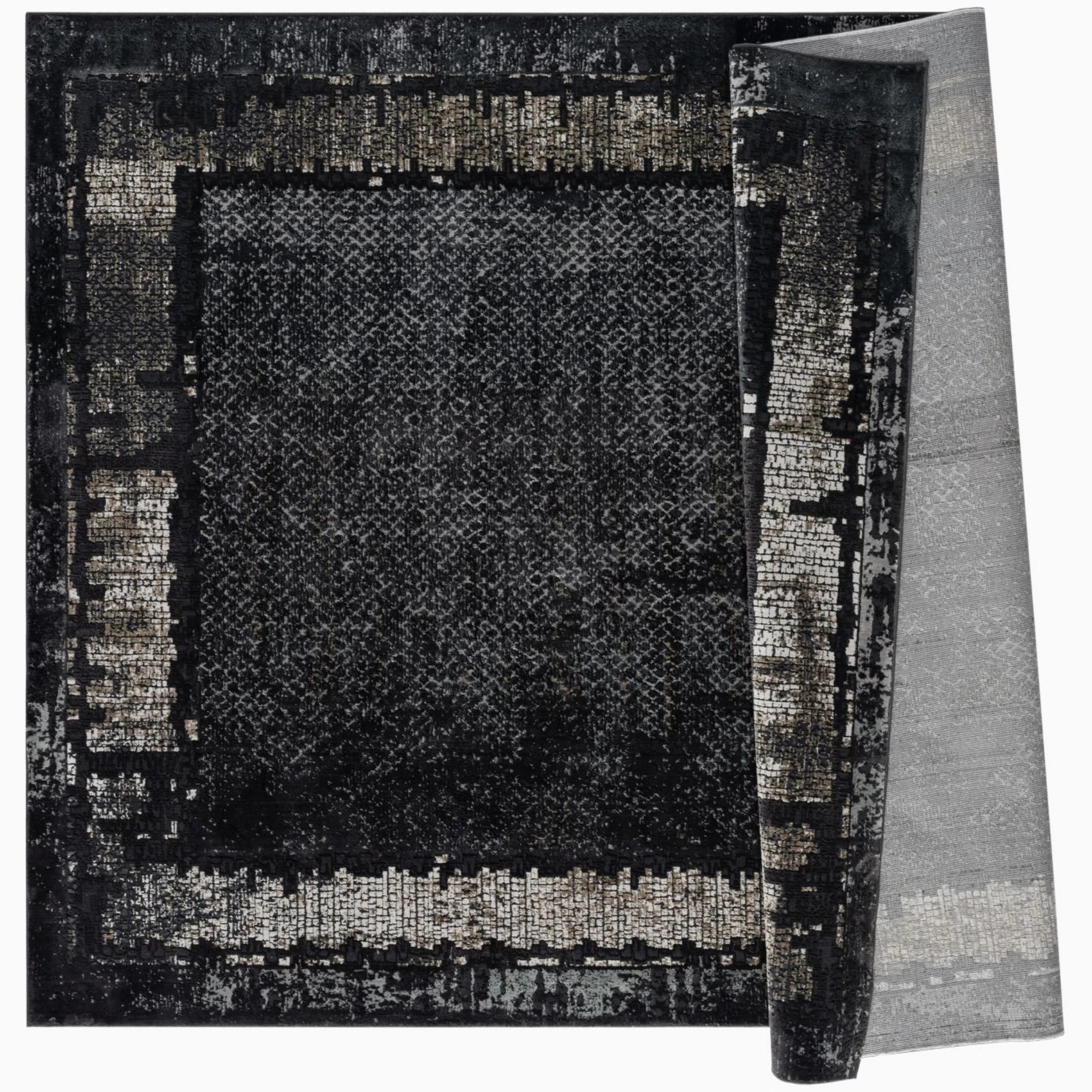 Shadow Frame Faded Vintage Rug