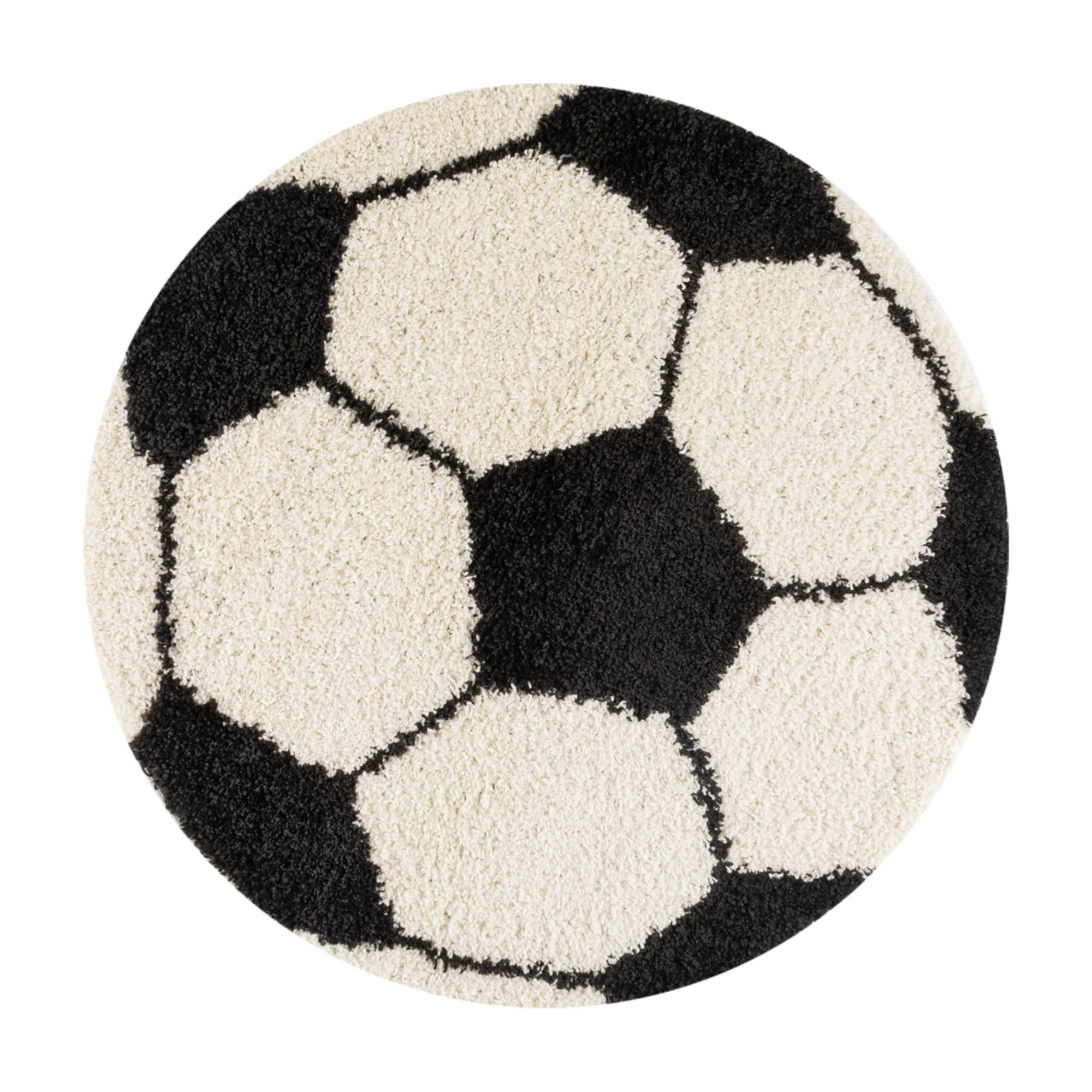 Football Rug Black