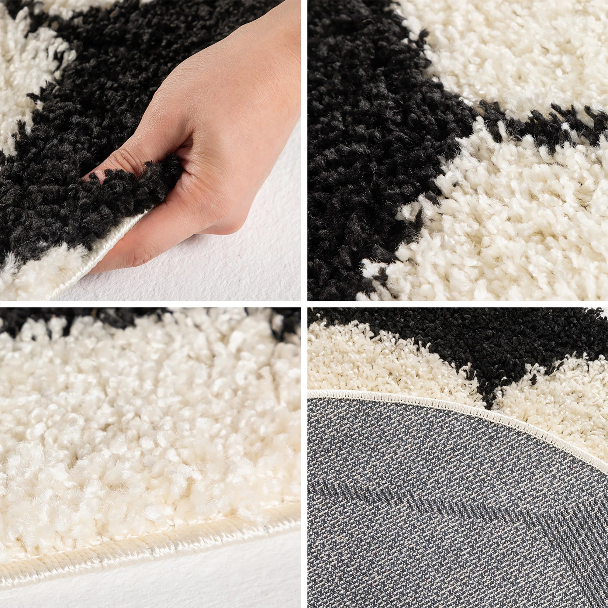 Football Rug Black