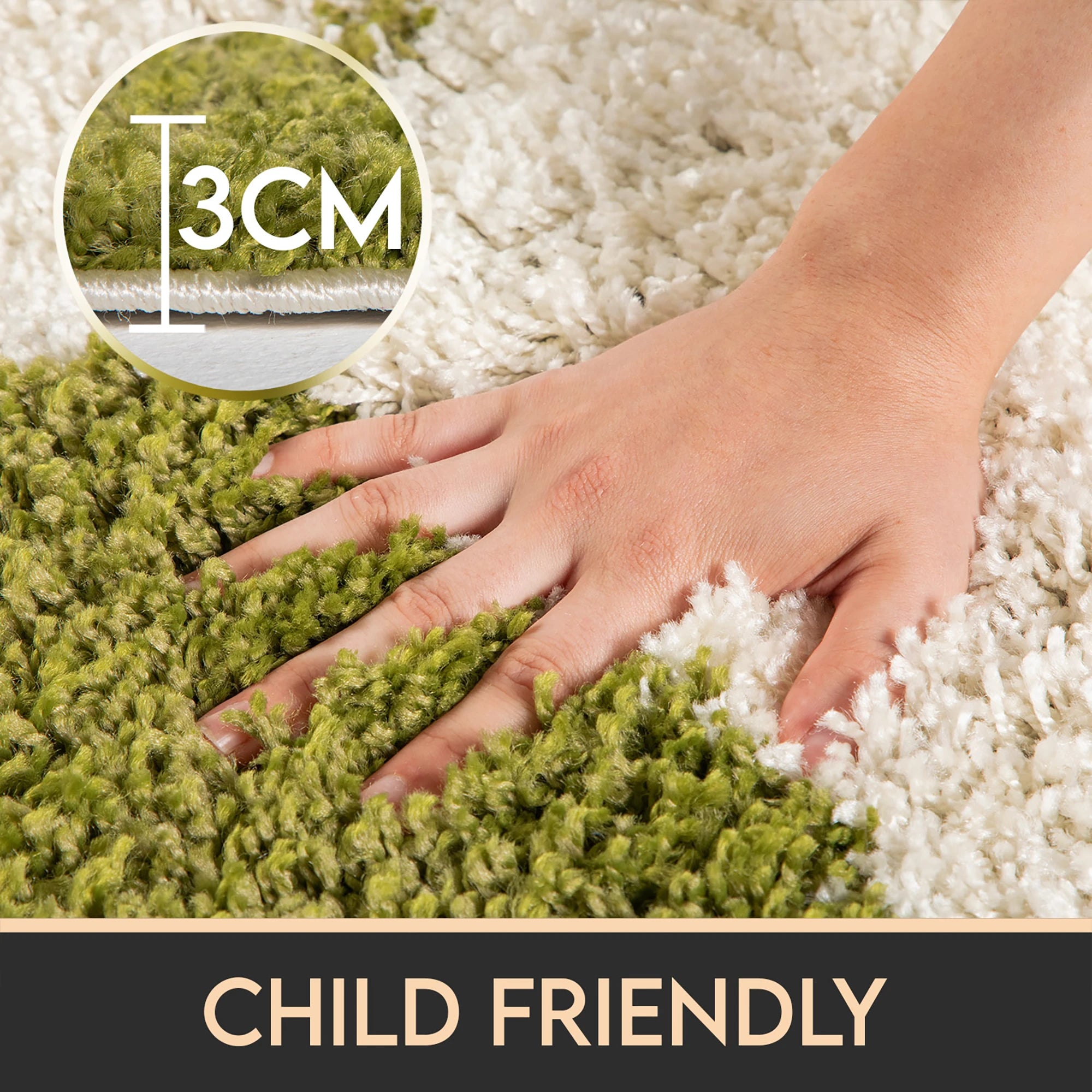 Football Rug Green