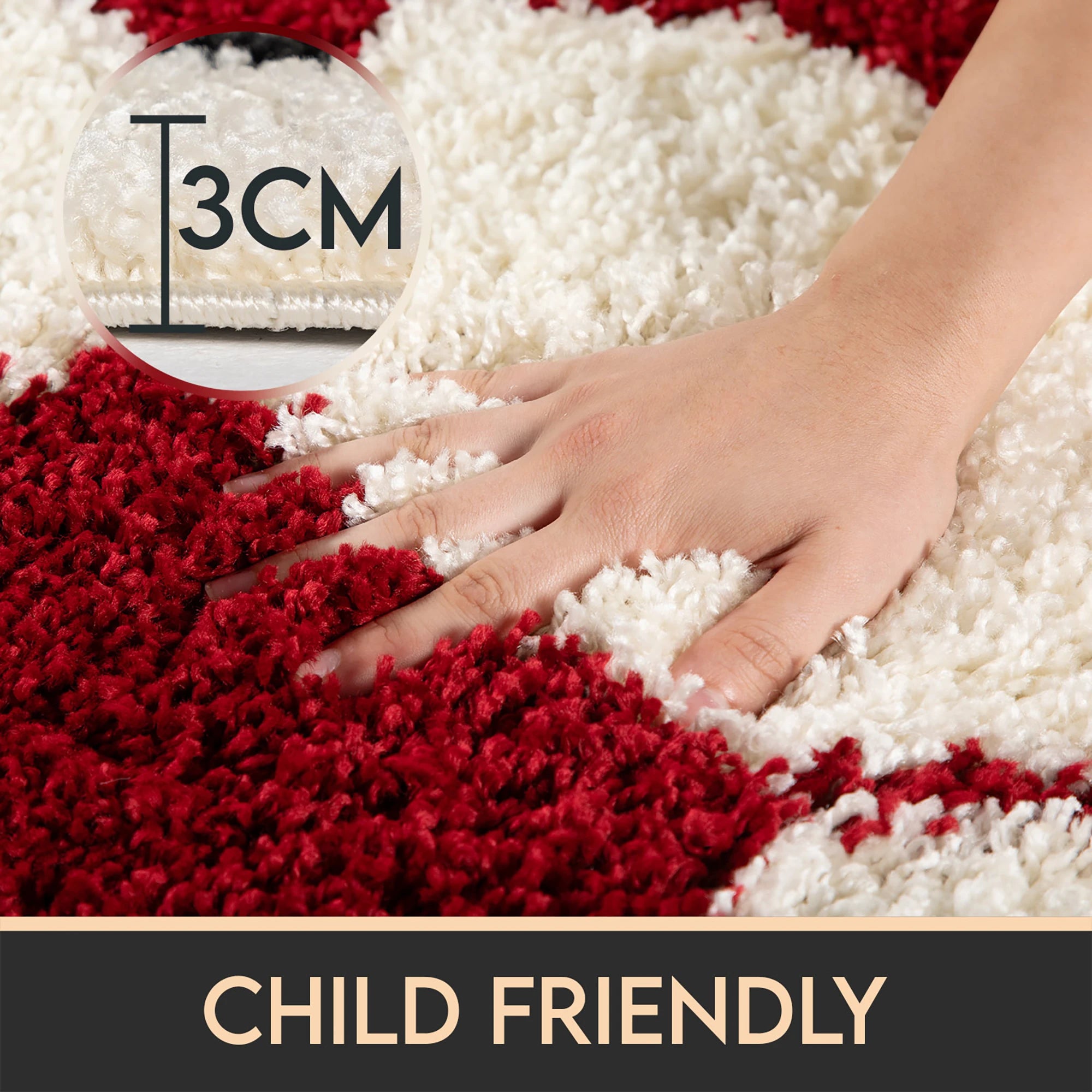 Football Rug Red