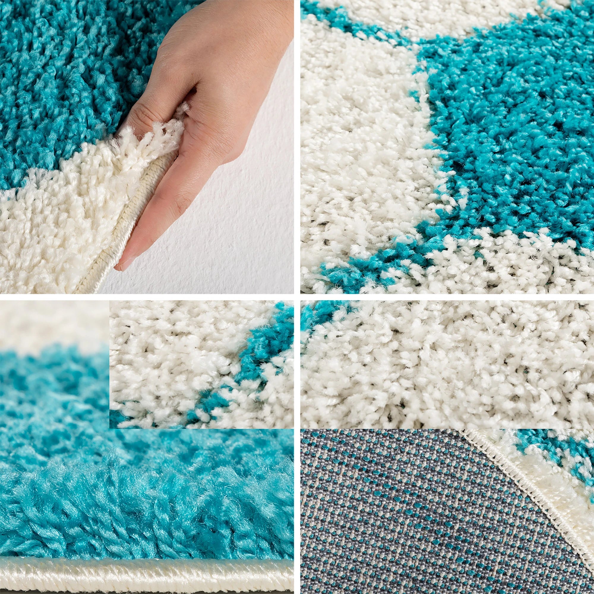 Football Rug Turquoise