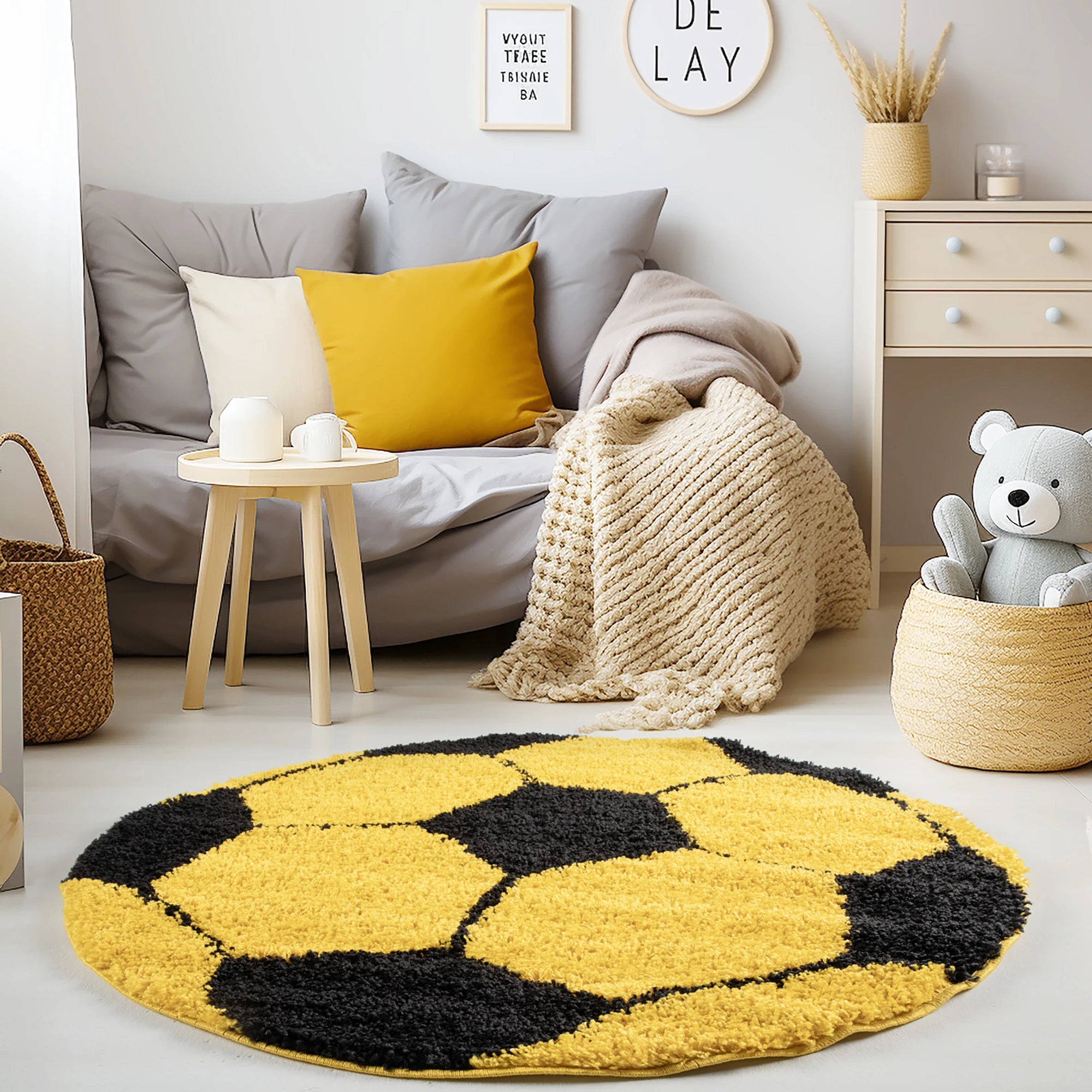 Football Rug Modern