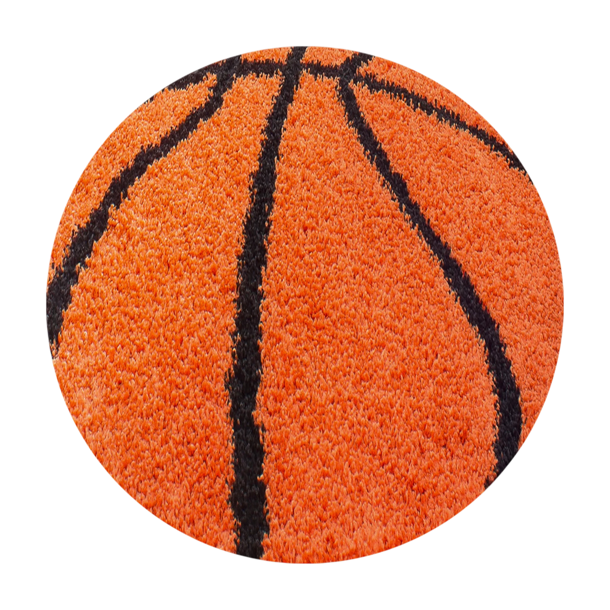 Basketball Rug Orange