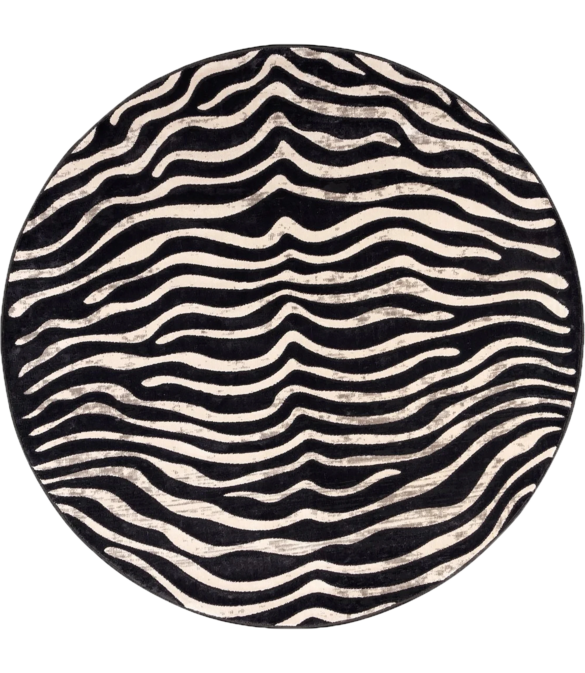 Savage Stripes Zebra Print Rug