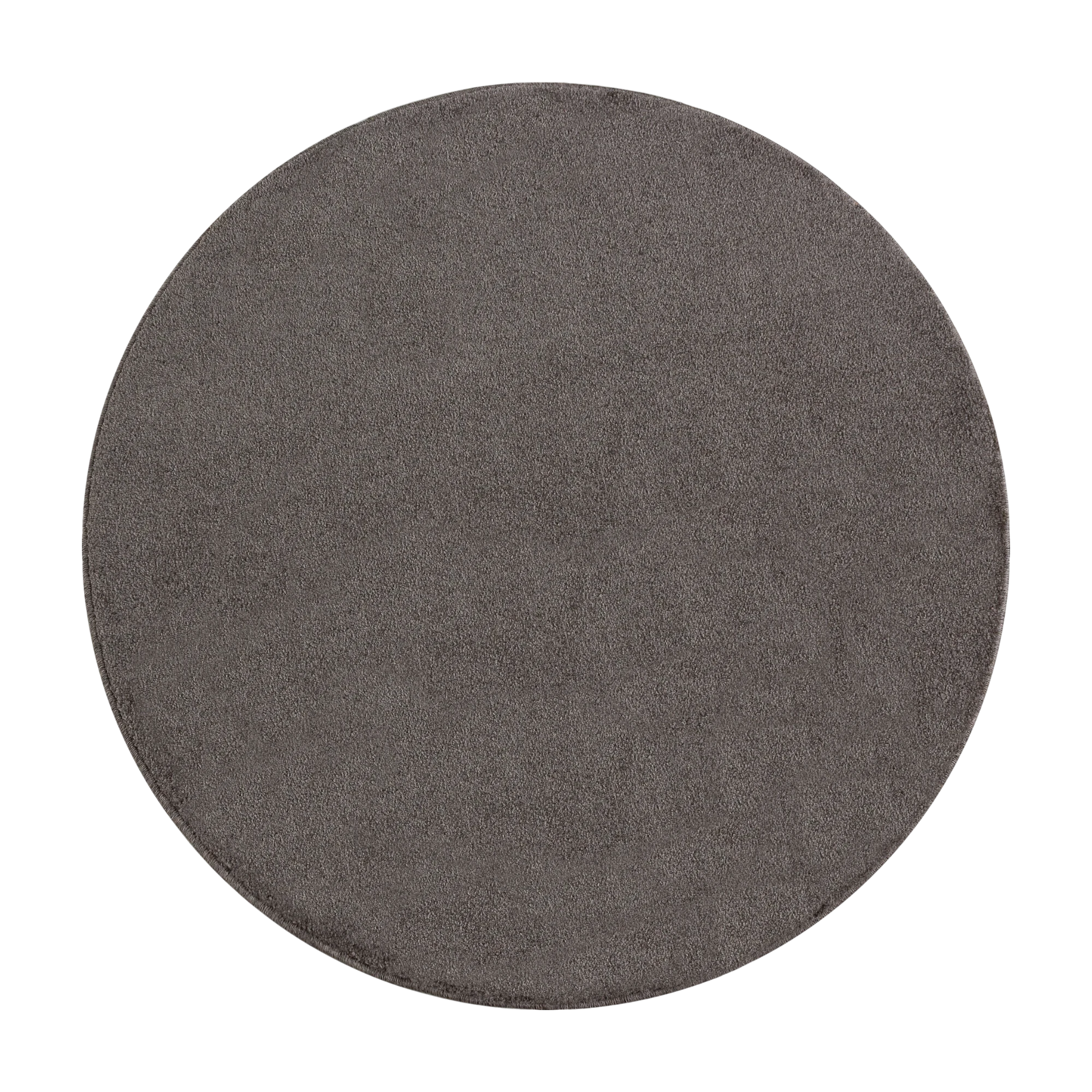 Solid Mokka Plush Weave Area Rug