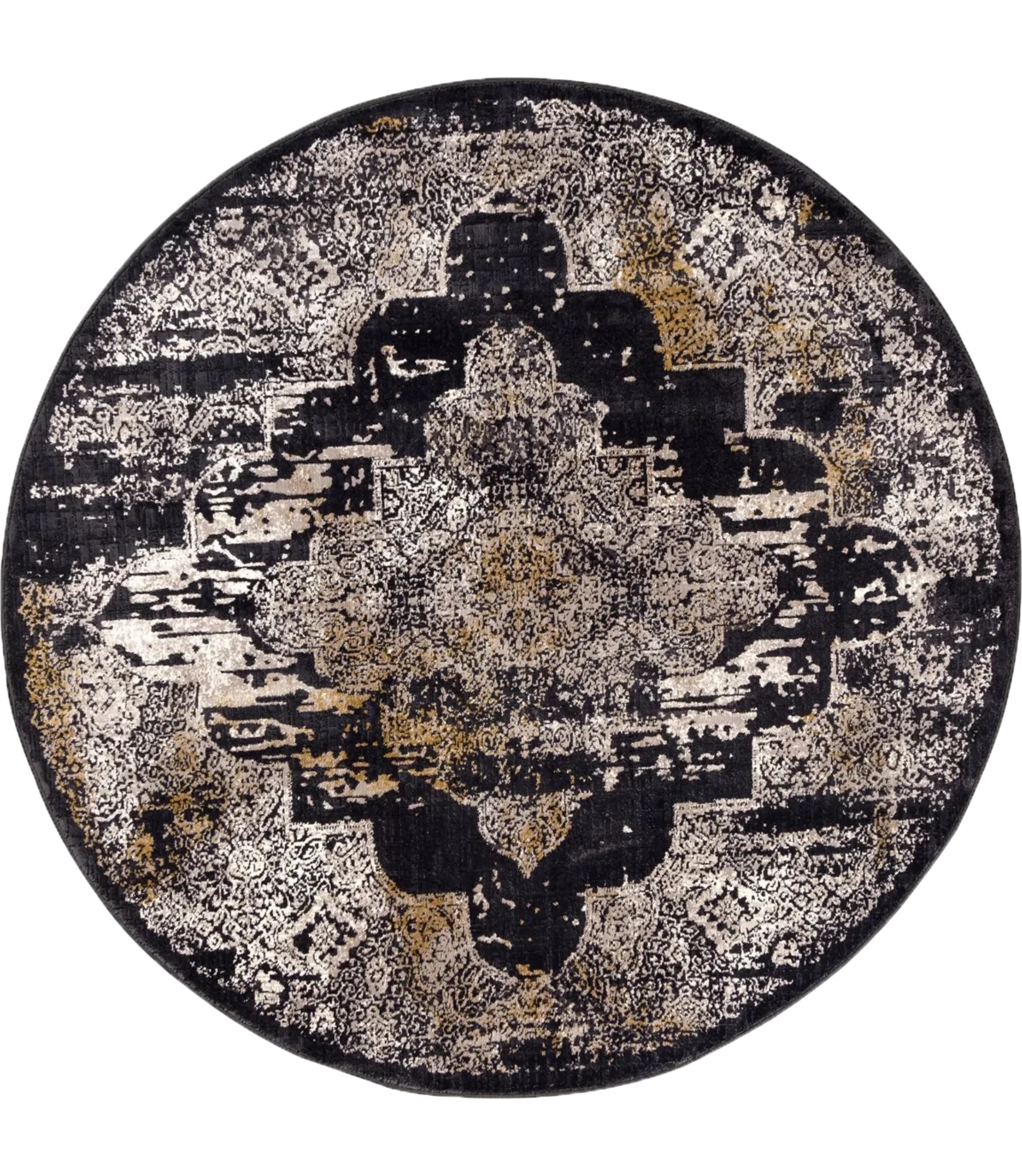 Noir Palace Vintage Medallion Rug