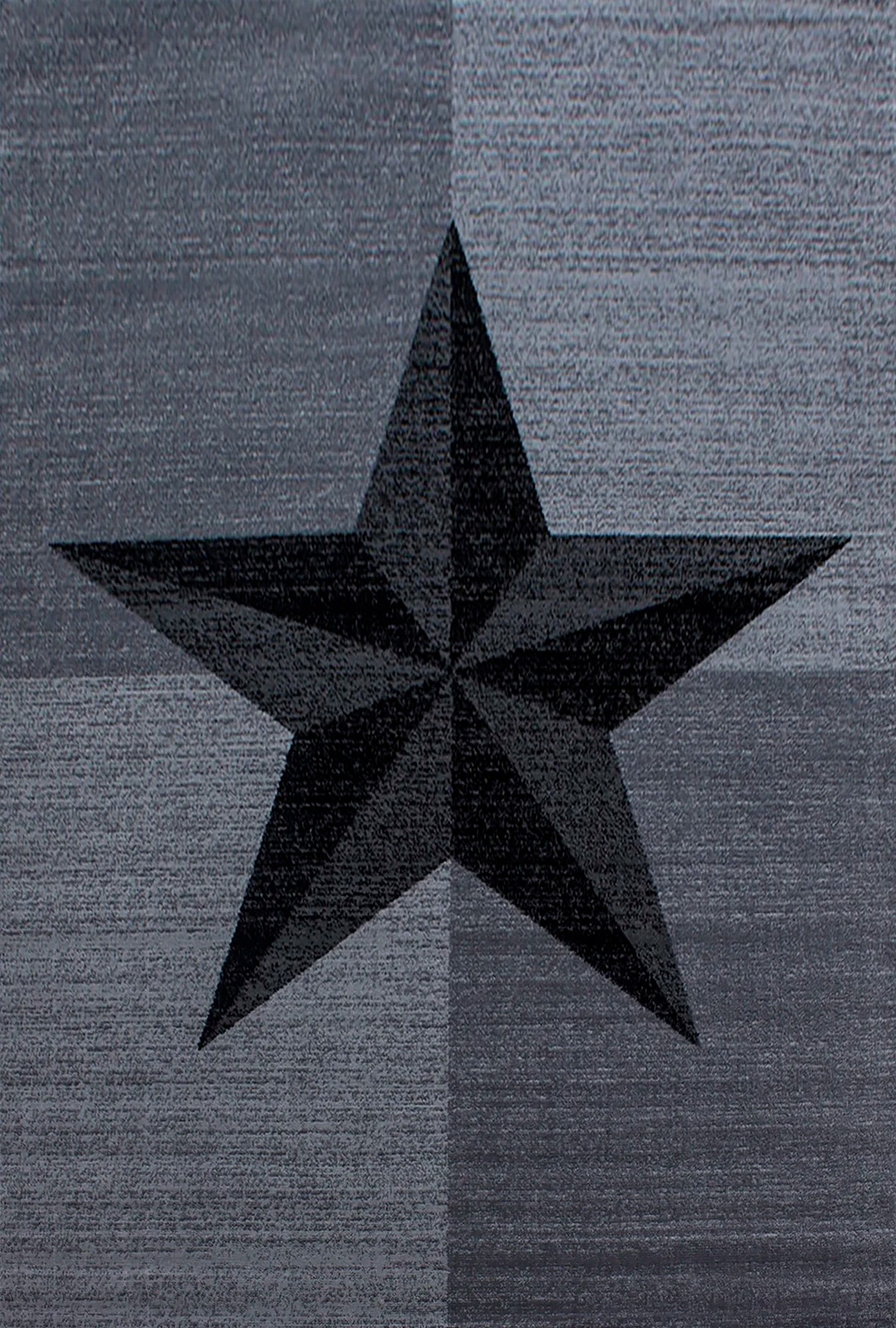 Stars Stylish Area Rug Gray