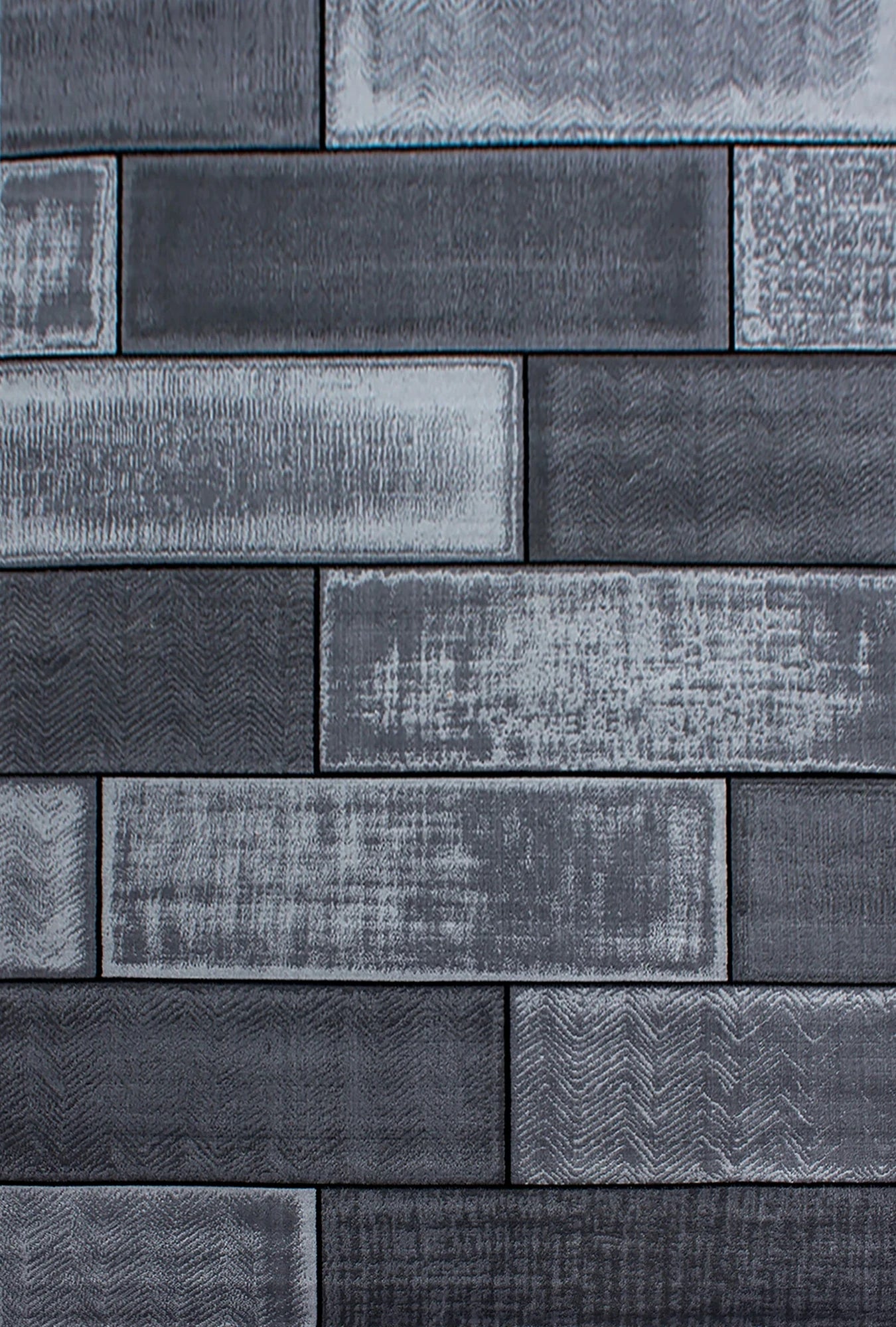 Stones Stylish Area Rug Black