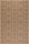 Vintage Neutral Area Rug Black Black