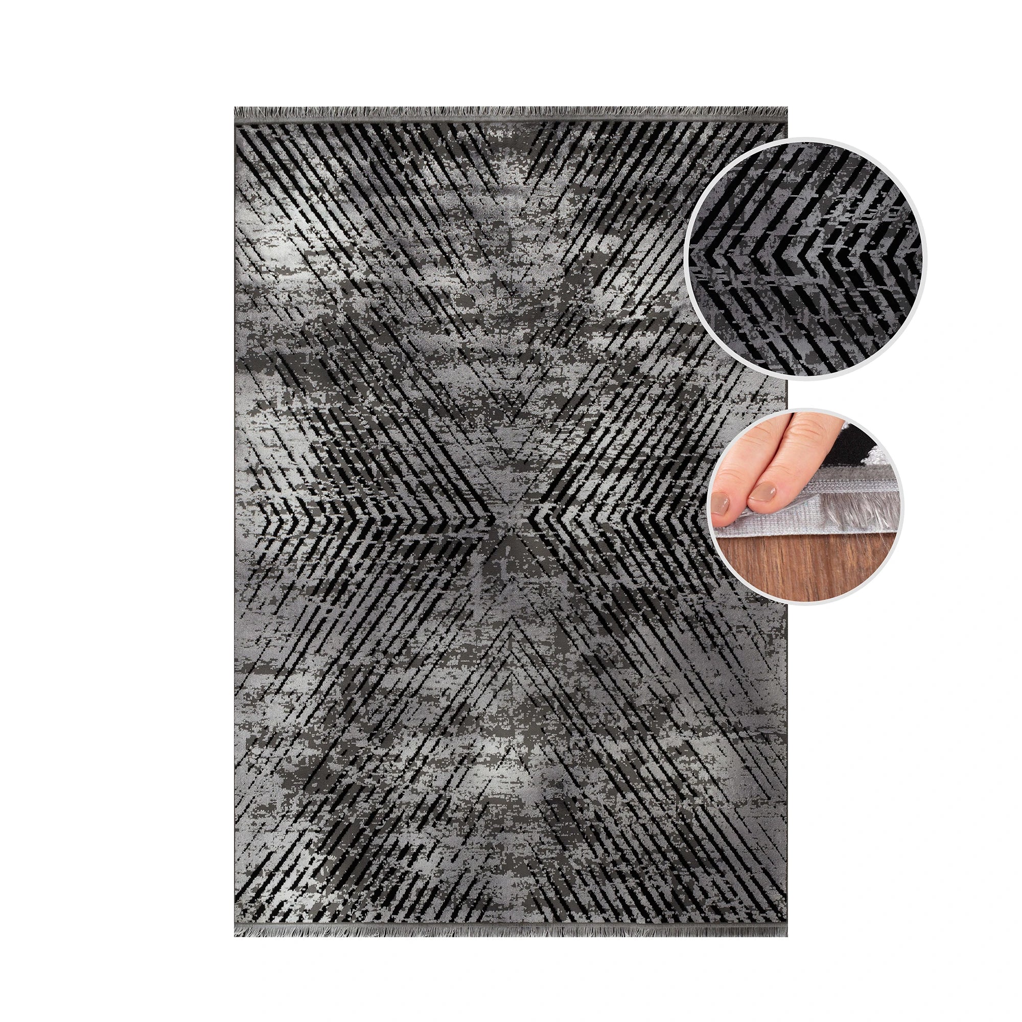 Vintage Refined Area Rug Gray