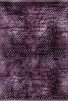 Vintage Area Rug Modern Violet / Purple