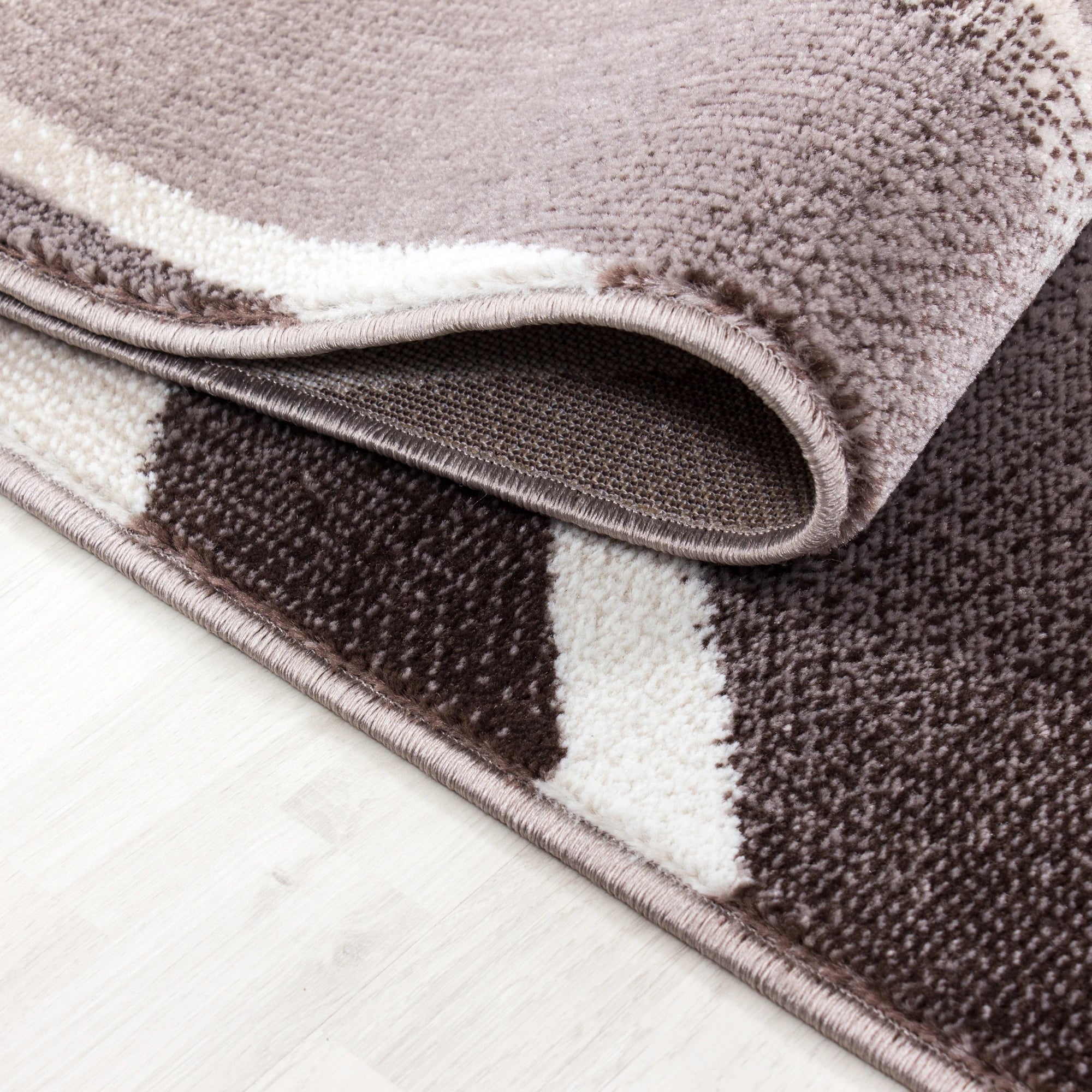 Abstract-waves Abstract Rug Brown