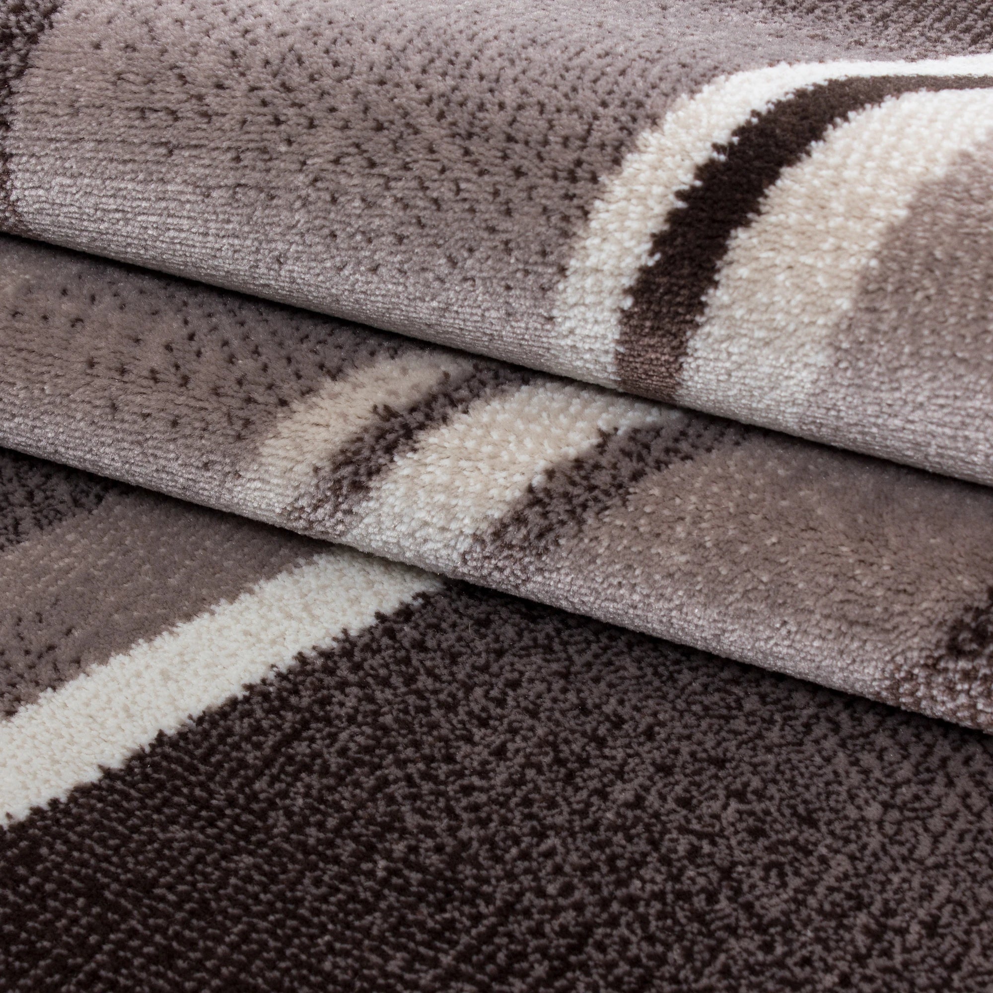 Abstract-waves Abstract Rug Brown