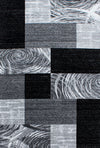 abstract-checkered Checkered Rug Black Black