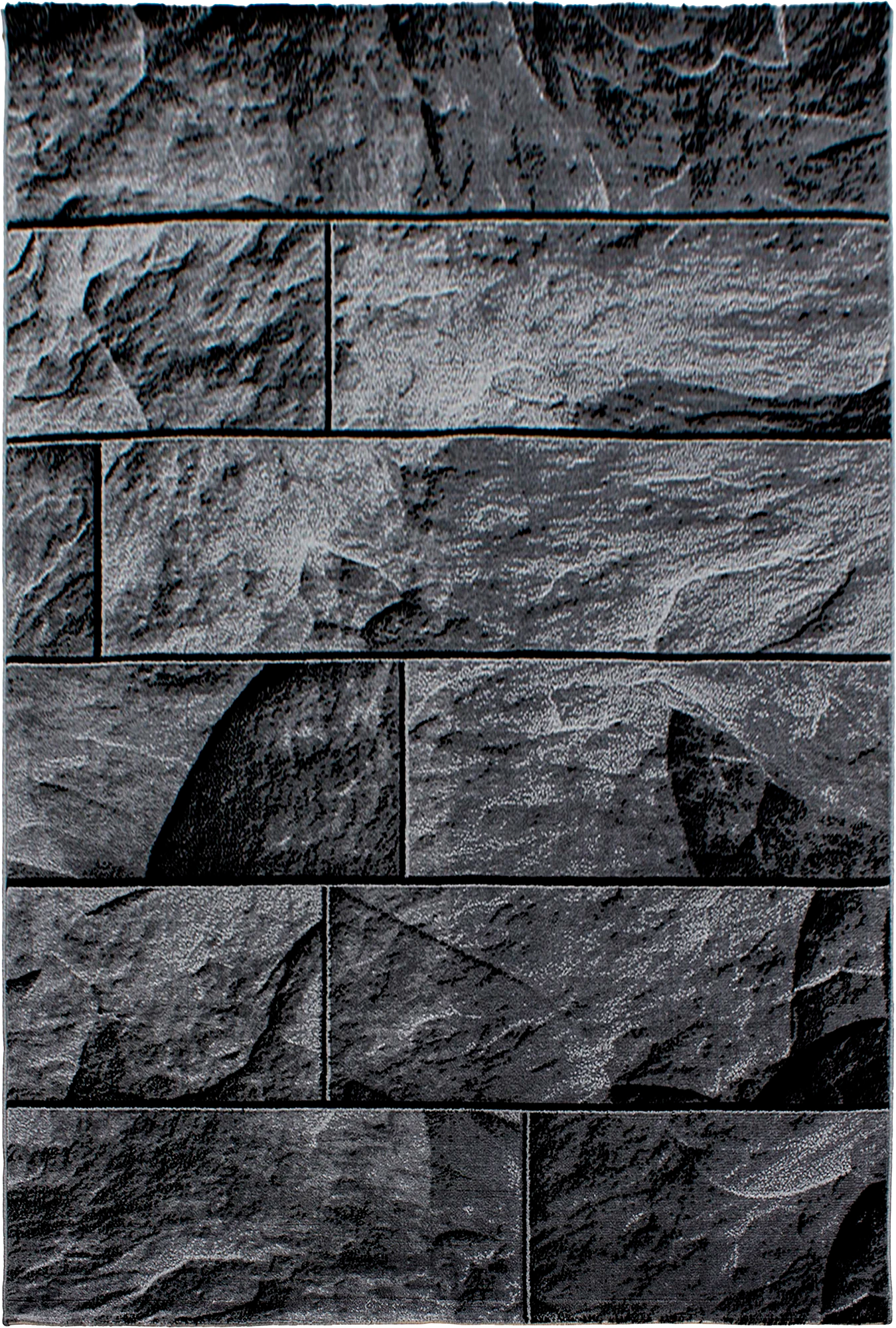Stones Rug Black