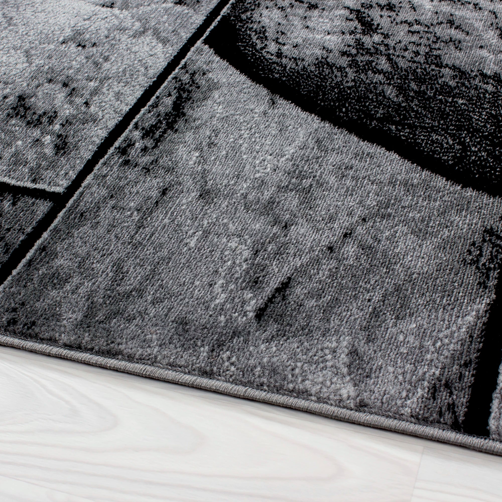 Stones Rug Black