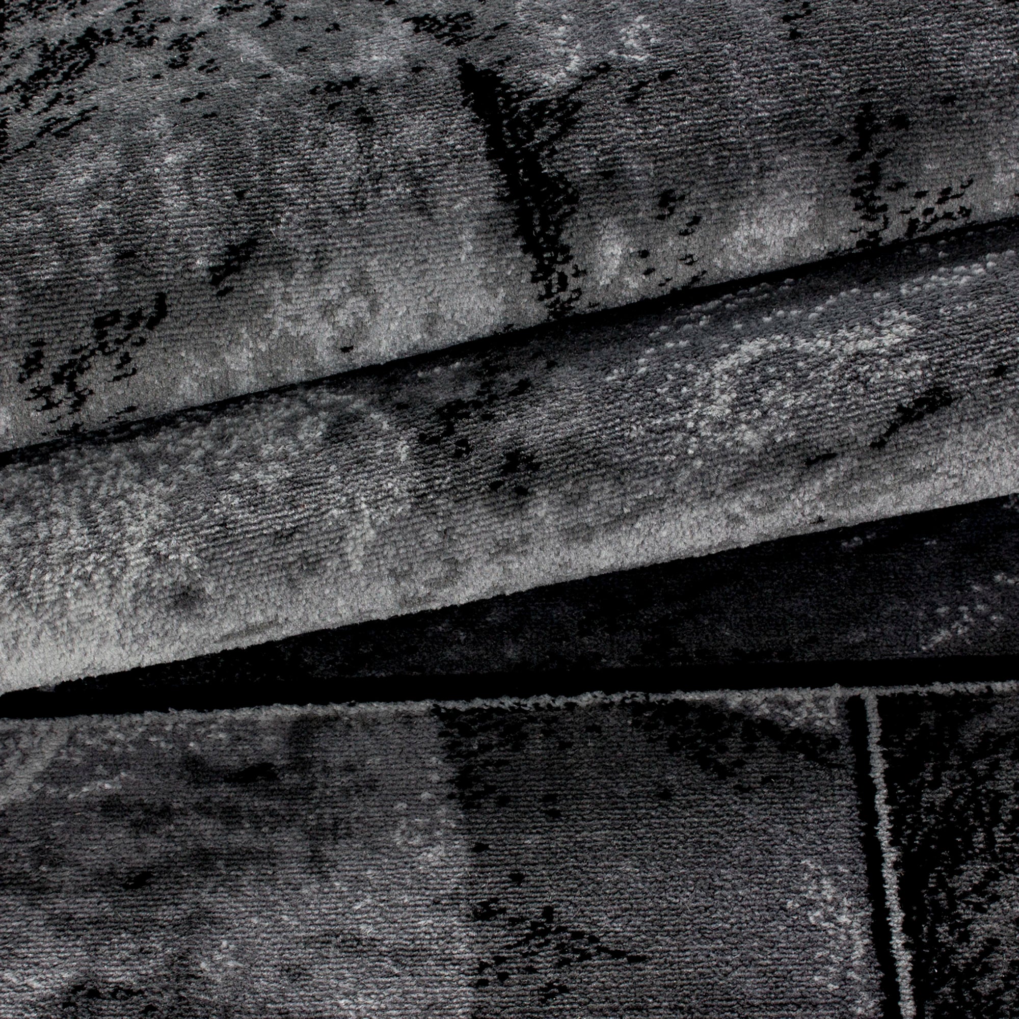 Stones Rug Black