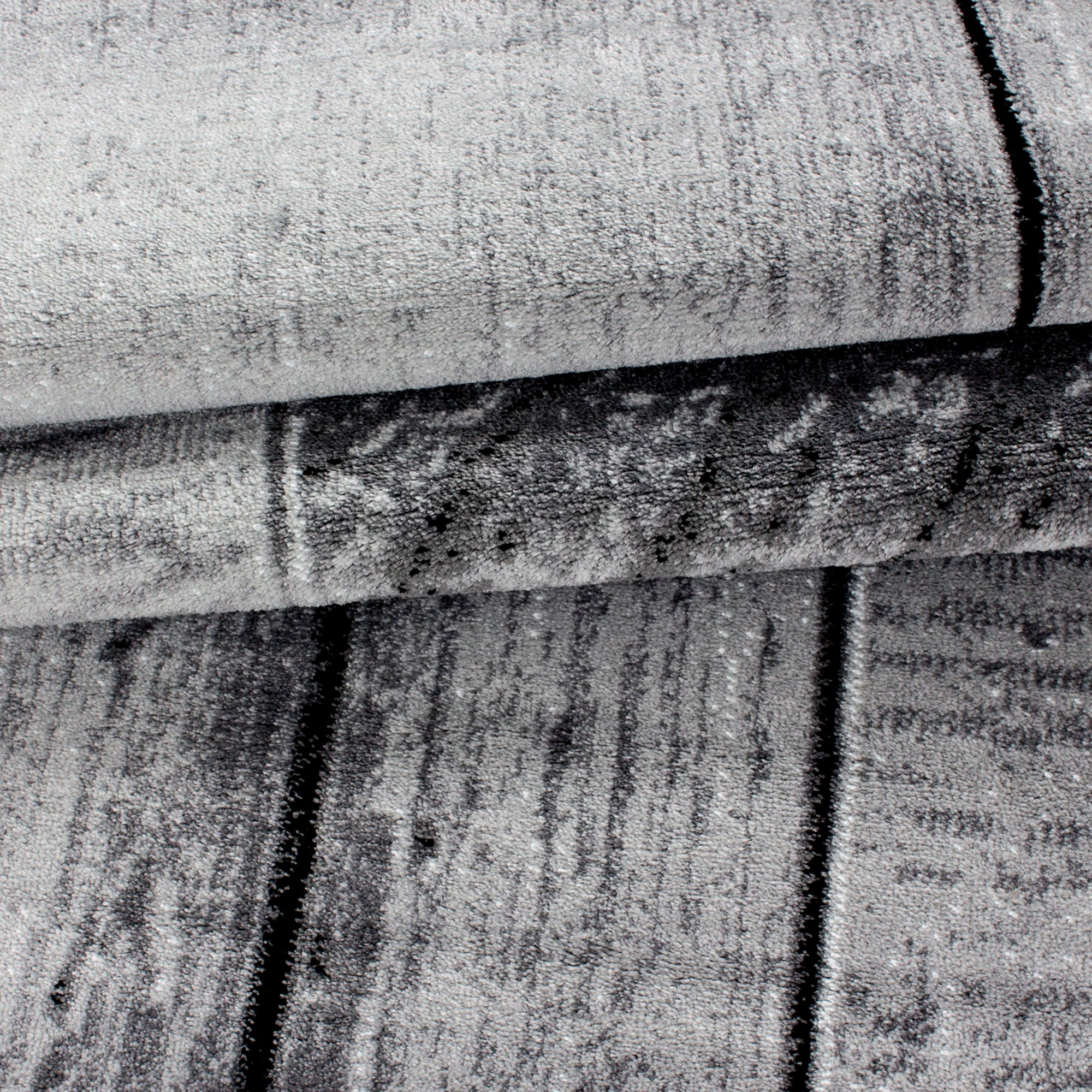 3d-wood Rug Black
