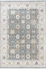 Anthrazitfarbener Mosaik-Medaillon-Teppich 