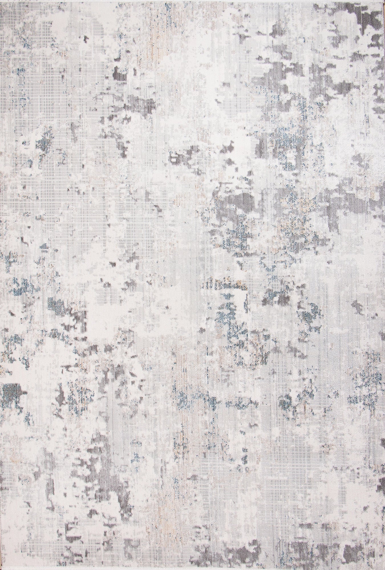 Frosted Grid Linear Abstract Rug