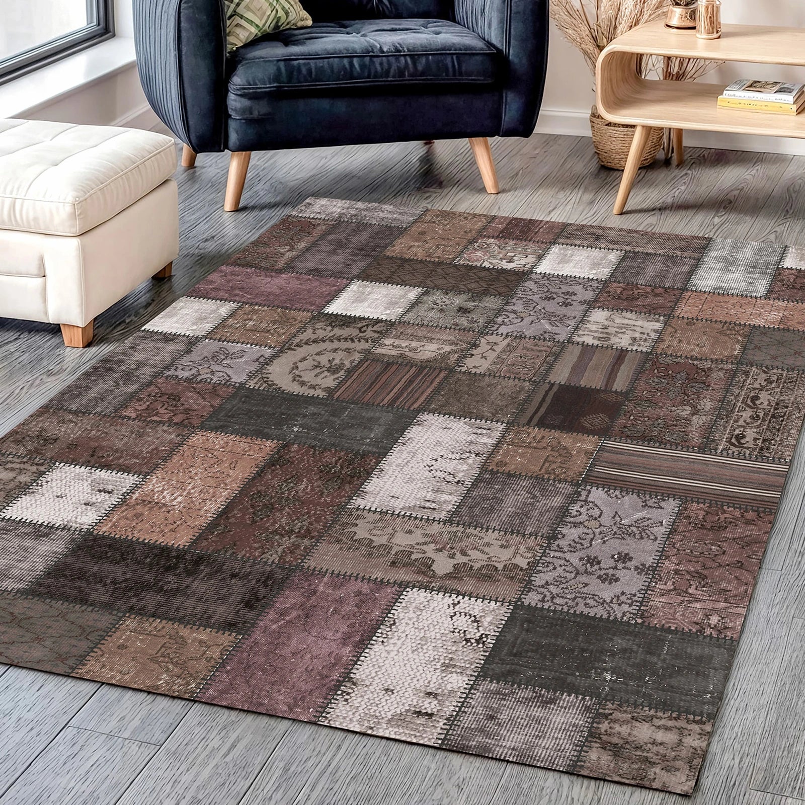 Faded Vintage Blend Washable Rug