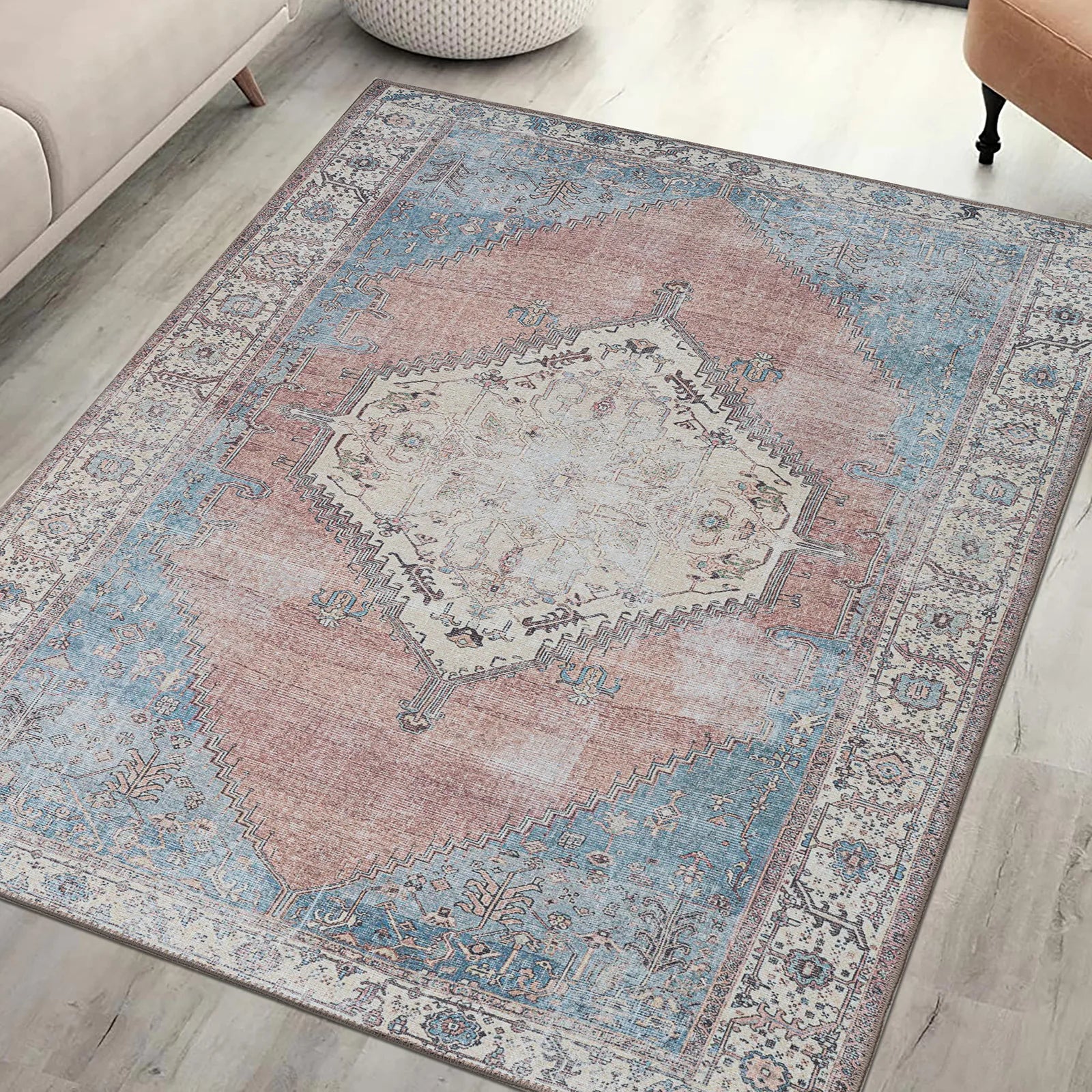 Aged Look Washable Rug - Bella Rugs