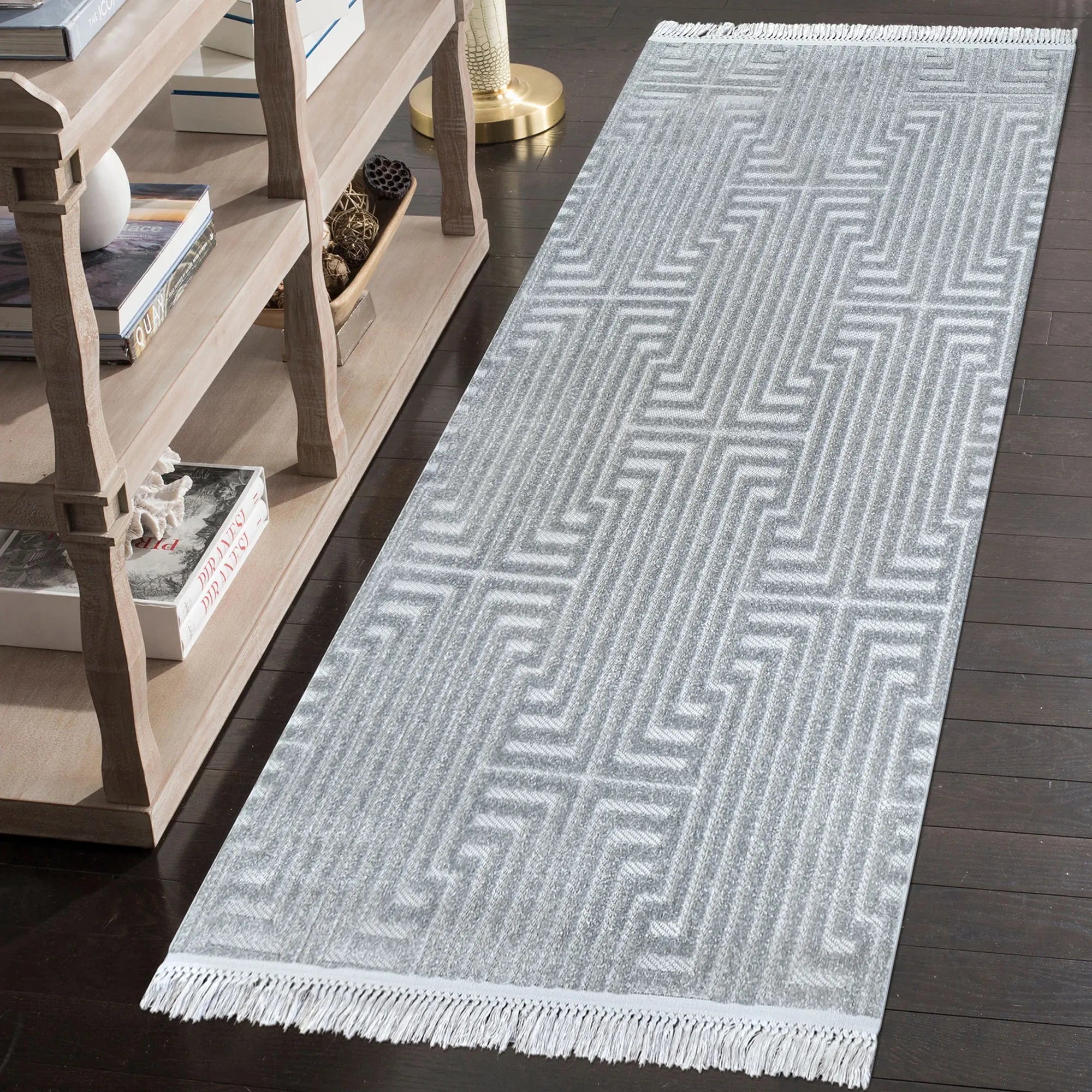 Geometric Gray Elegance Rug - Bella Rugs