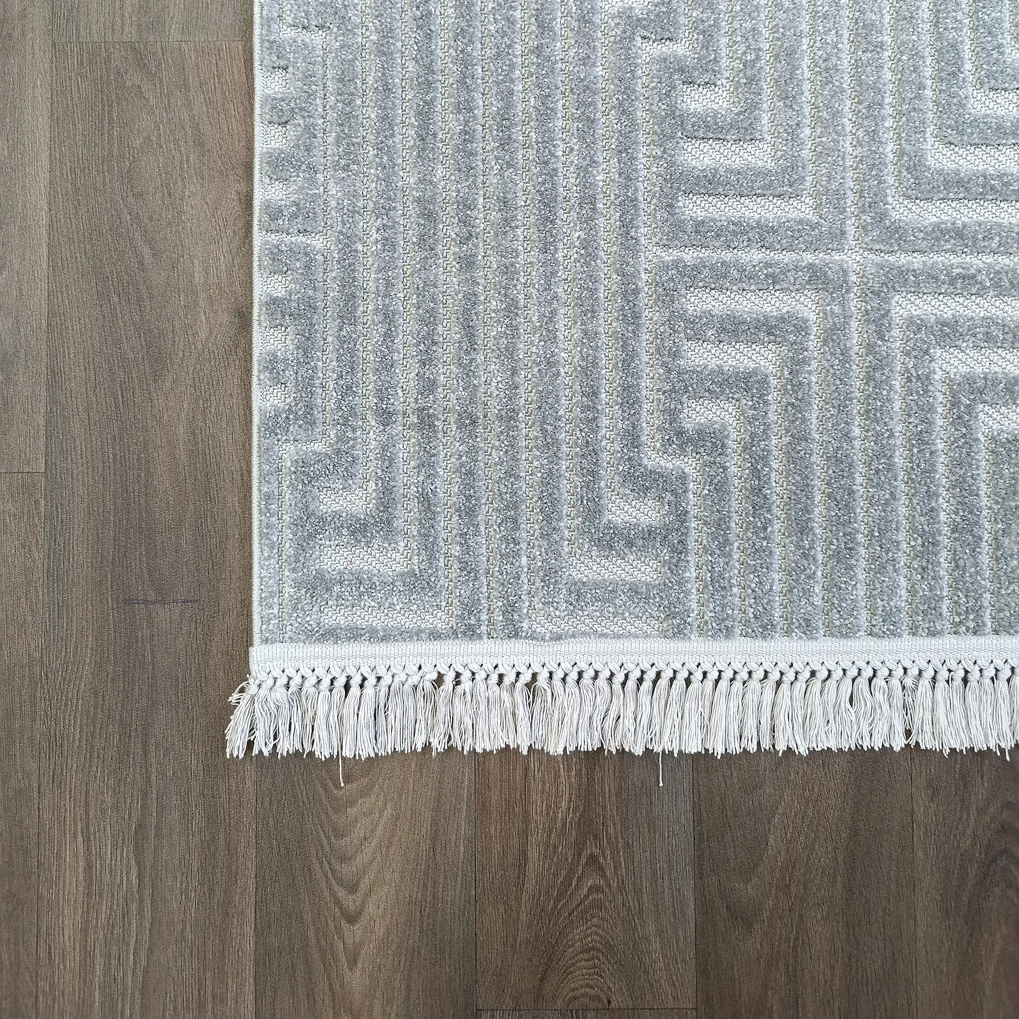 Geometric Gray Elegance Rug - Bella Rugs