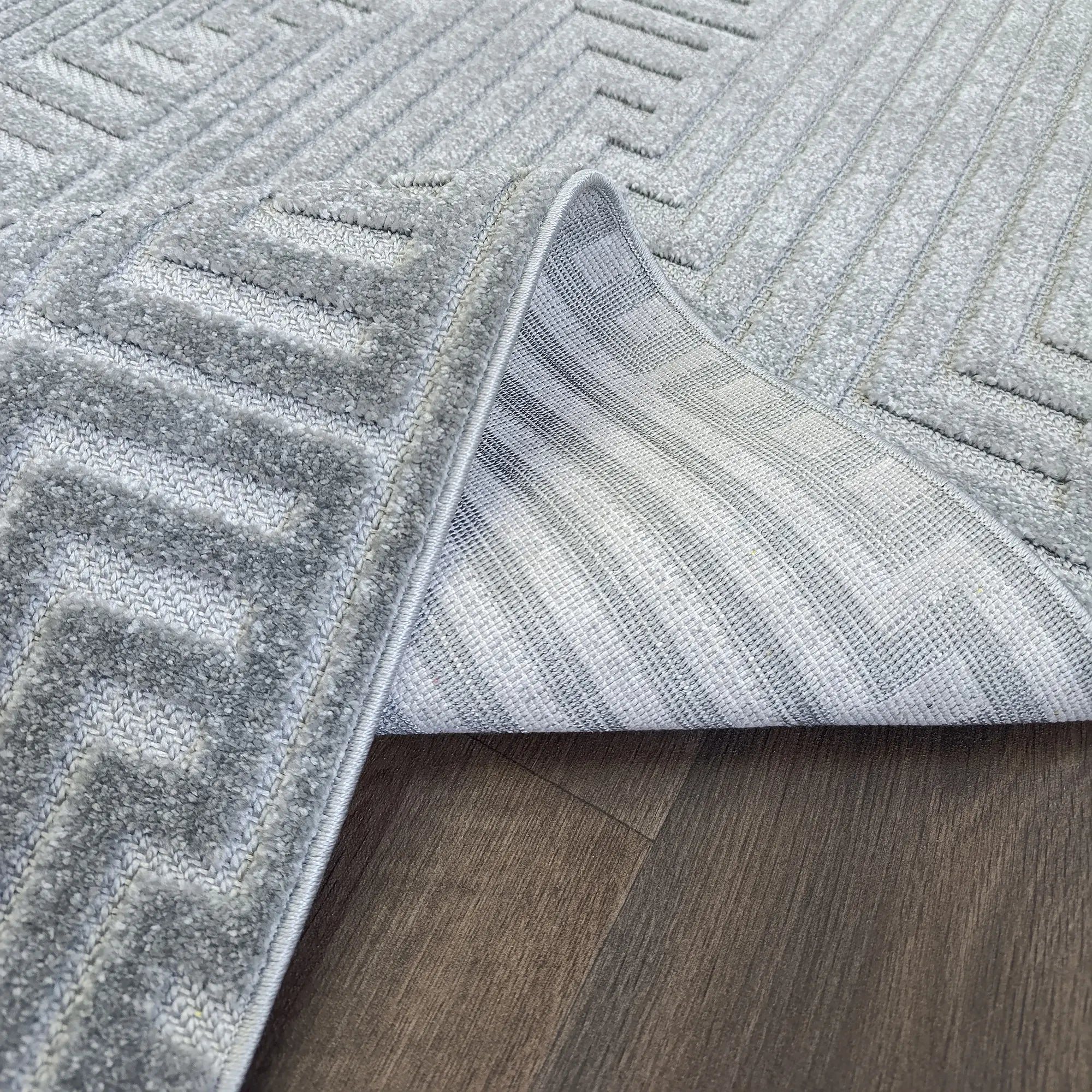 Geometric Gray Elegance Rug - Bella Rugs