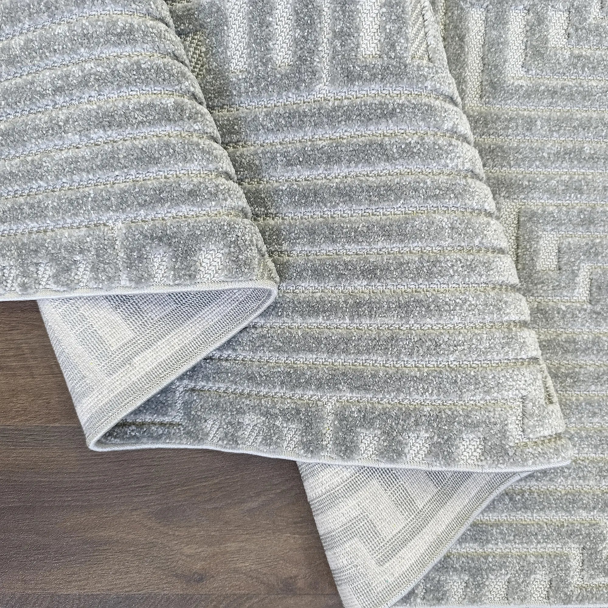 Geometric Gray Elegance Rug - Bella Rugs