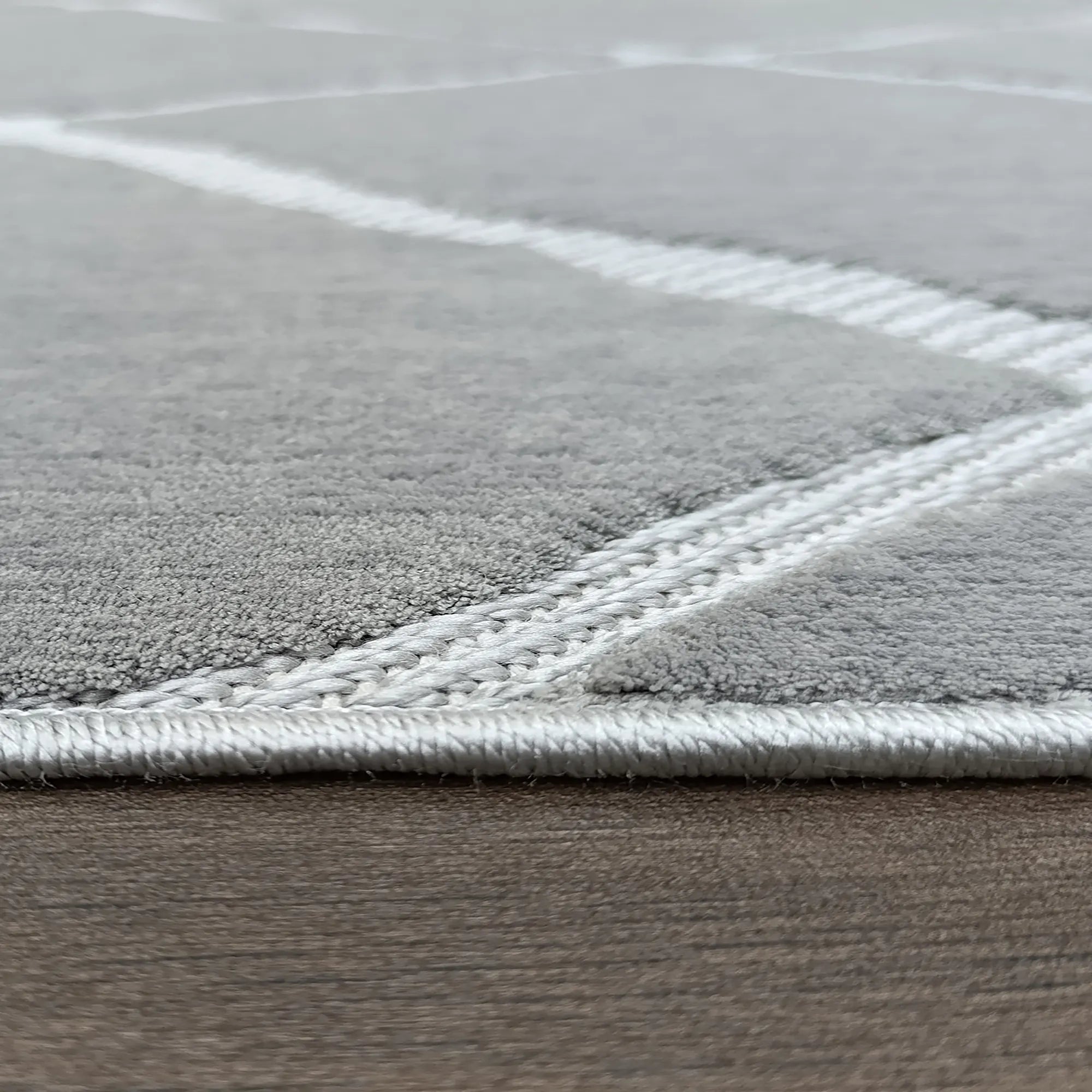 Geometric Stride Rug Gray - Bella Rugs