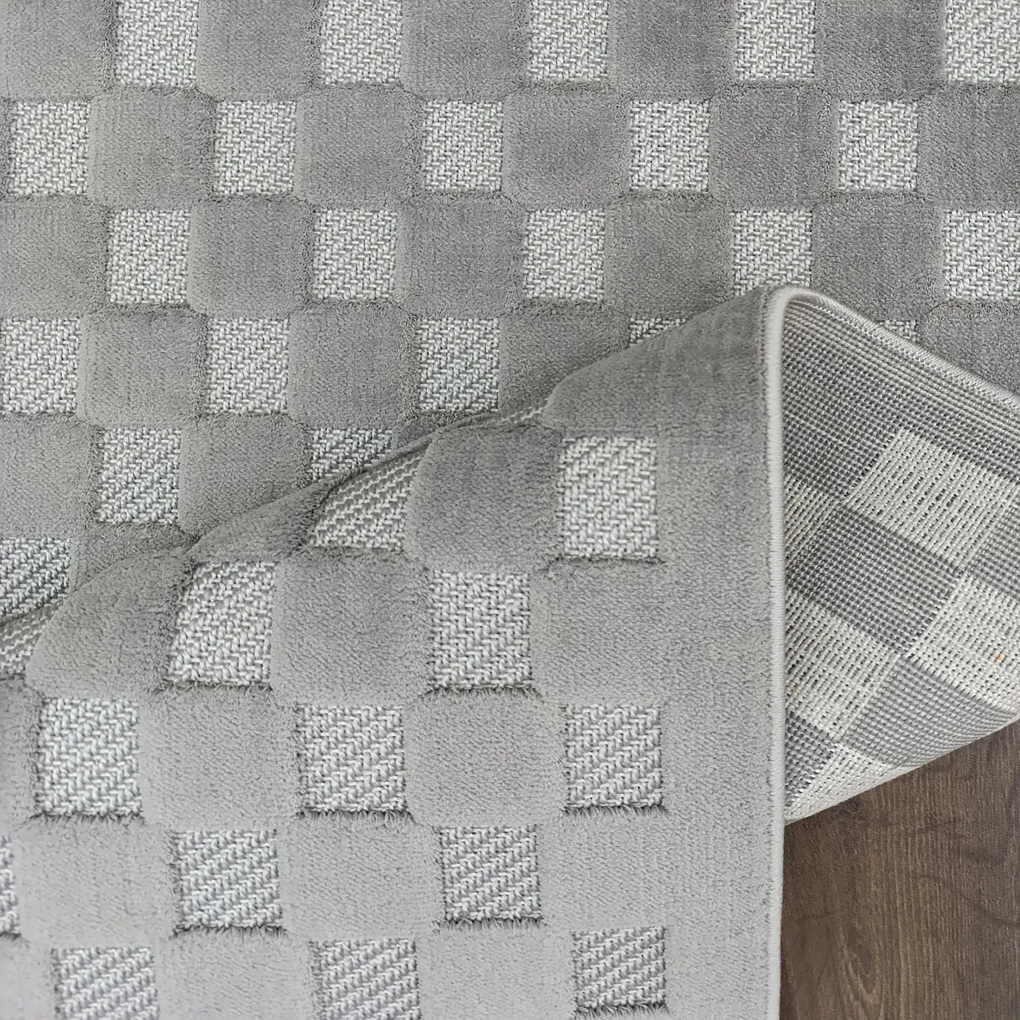 Modern Grid Rug Gray - Bella Rugs