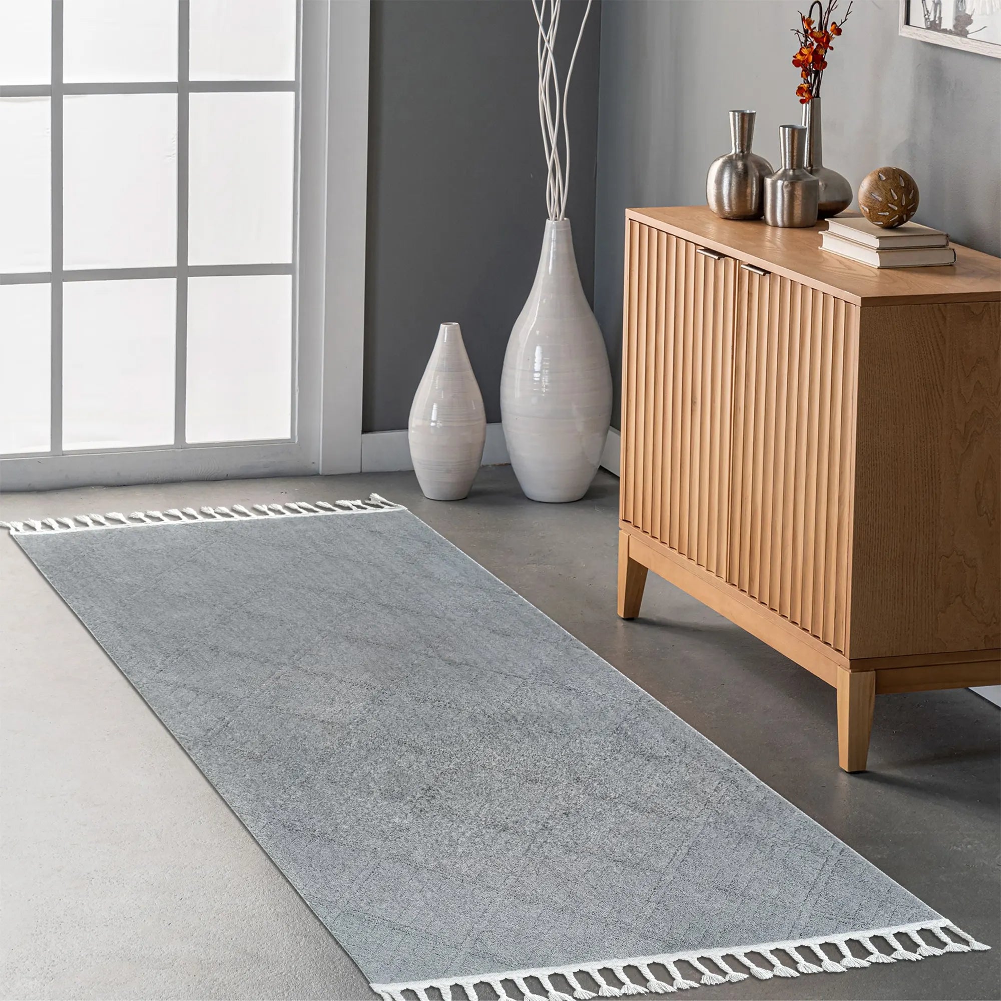 Oslo Comfort Rug Gray - Bella Rugs