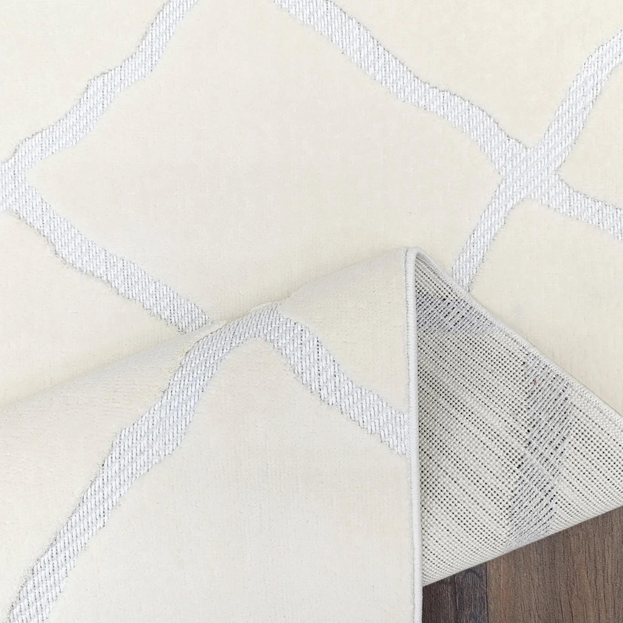 Scandi Line Rug White - Bella Rugs