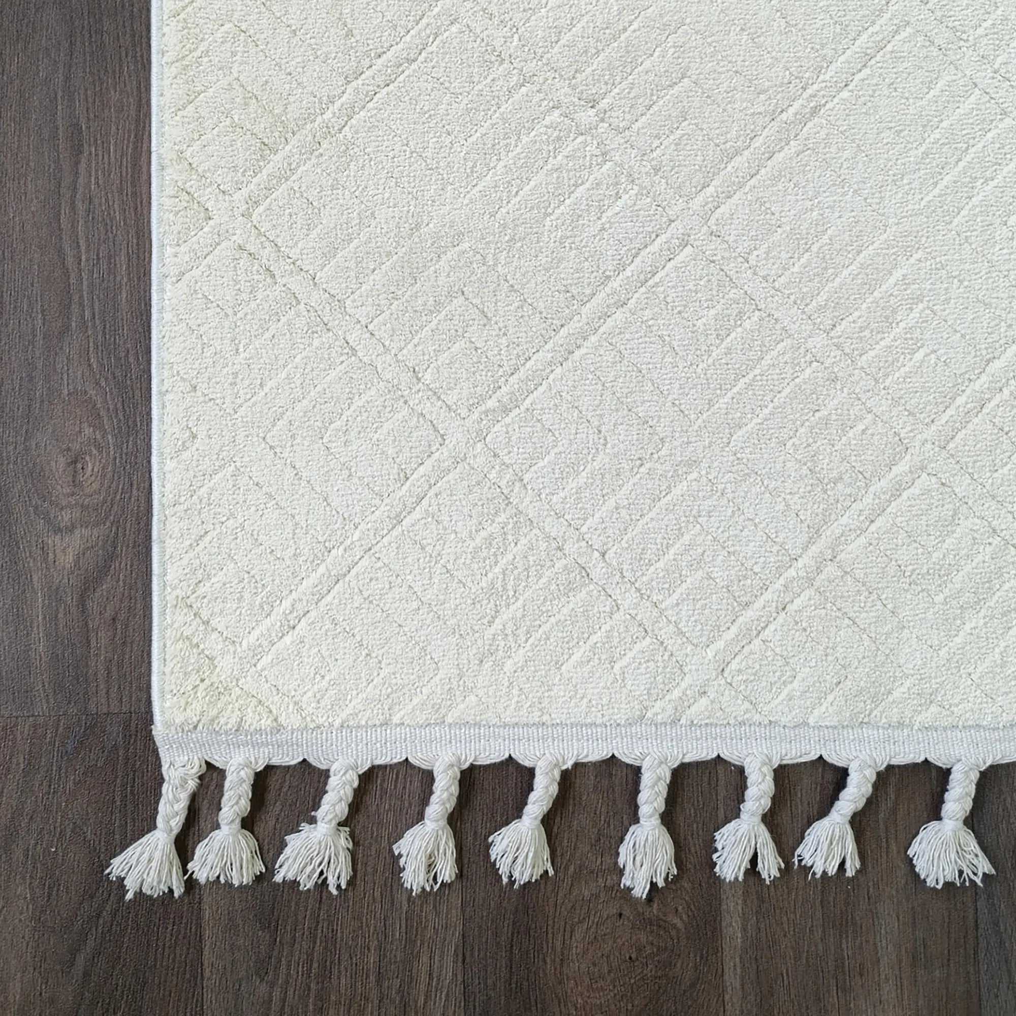 Scandi Touch Rug White - Bella Rugs