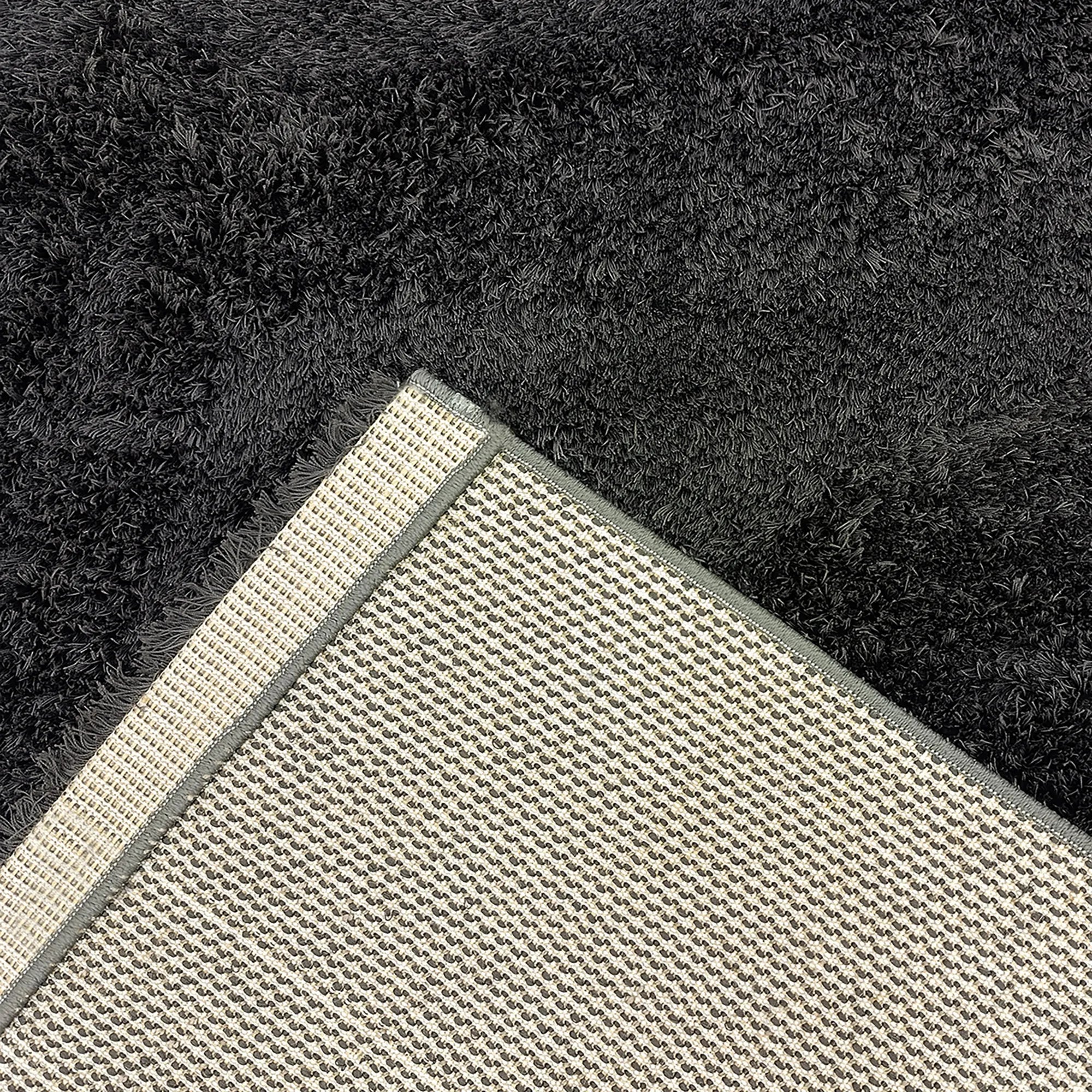 Soft Shaggy Carpet in Anthracite - Bella Rugs
